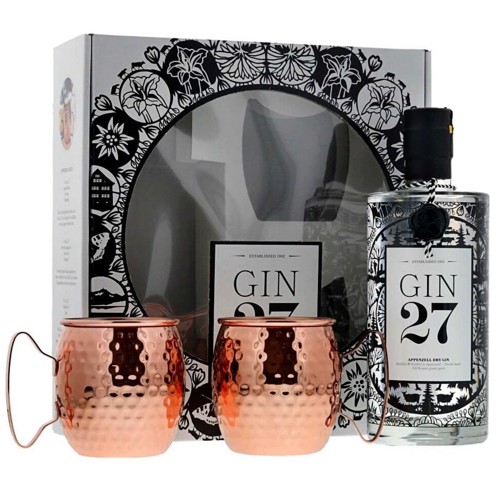 gin-27-set-mit-2-kupferbecher-01 Gin 27 Set mit zwei Kupferbechern
