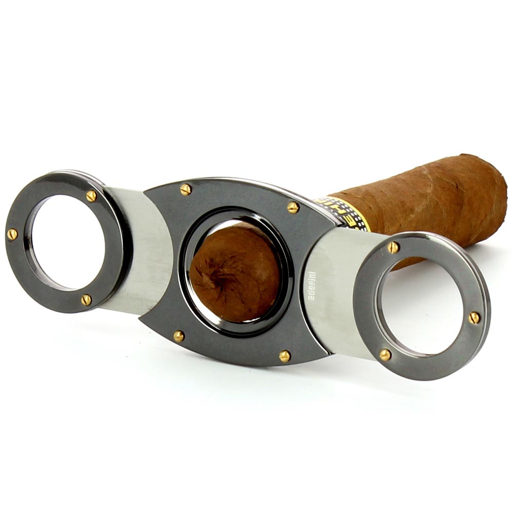 Adorini Zigarrencutter rund Edelstahl