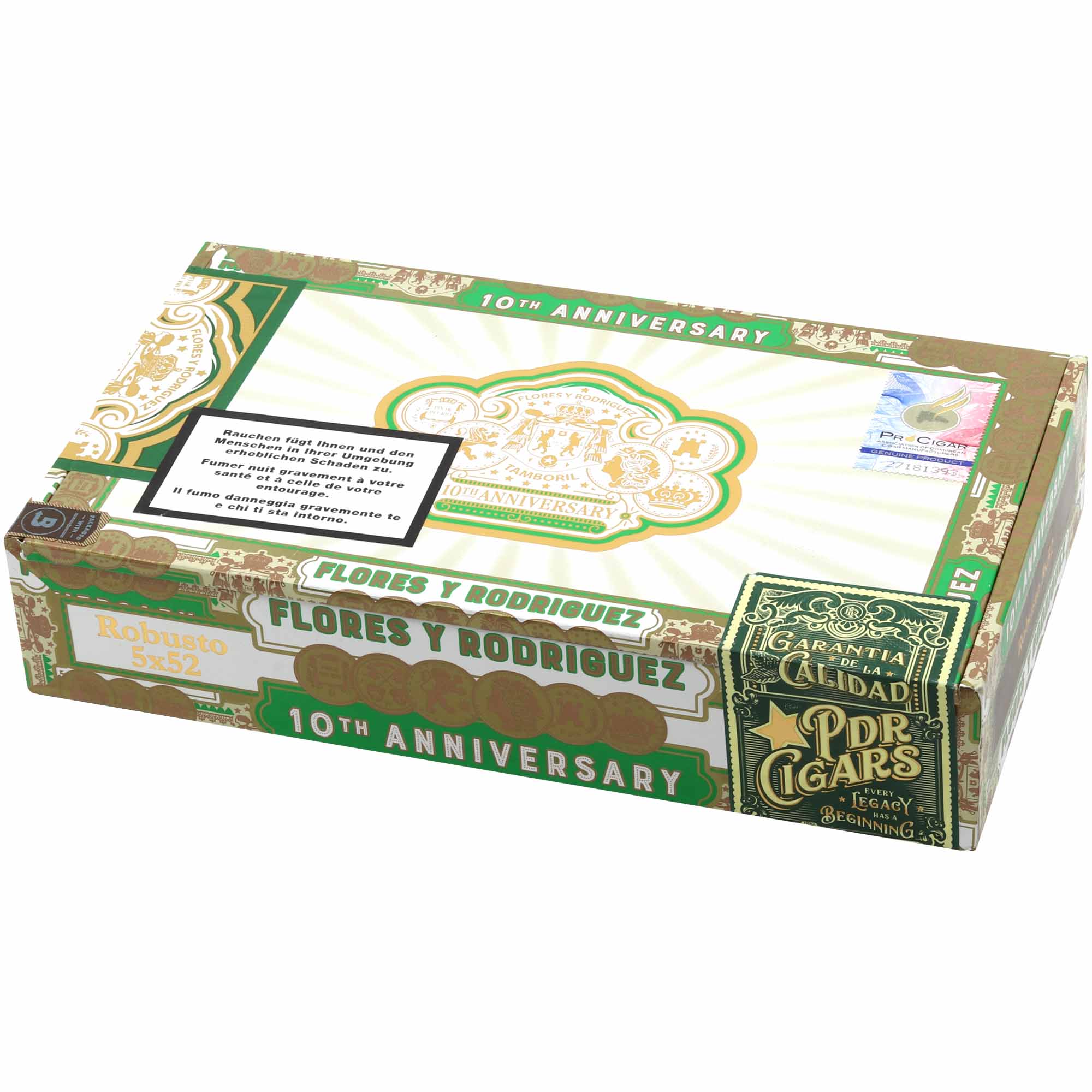 Flores y Rodriguez 10th Anniversary Robusto