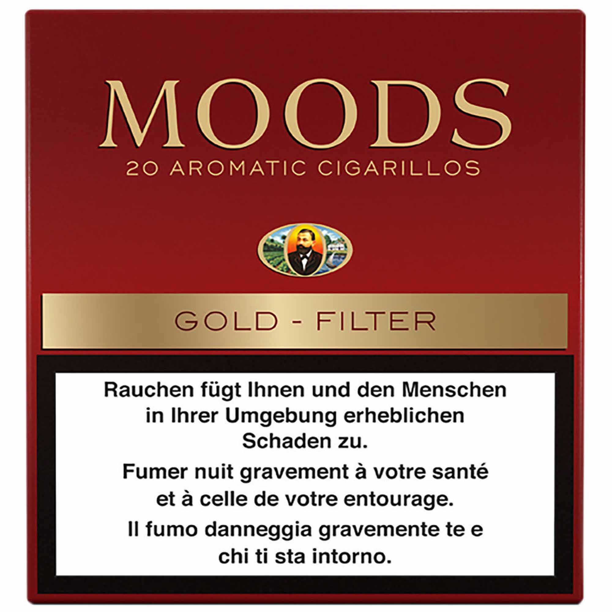 Dannemann Moods Gold Filter 20er Schachtel