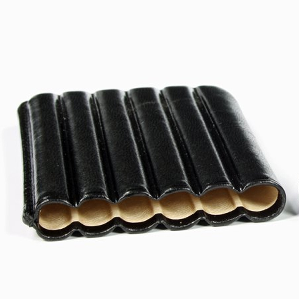Martin Wess étui à 6 cigarillos en cuir noir 904