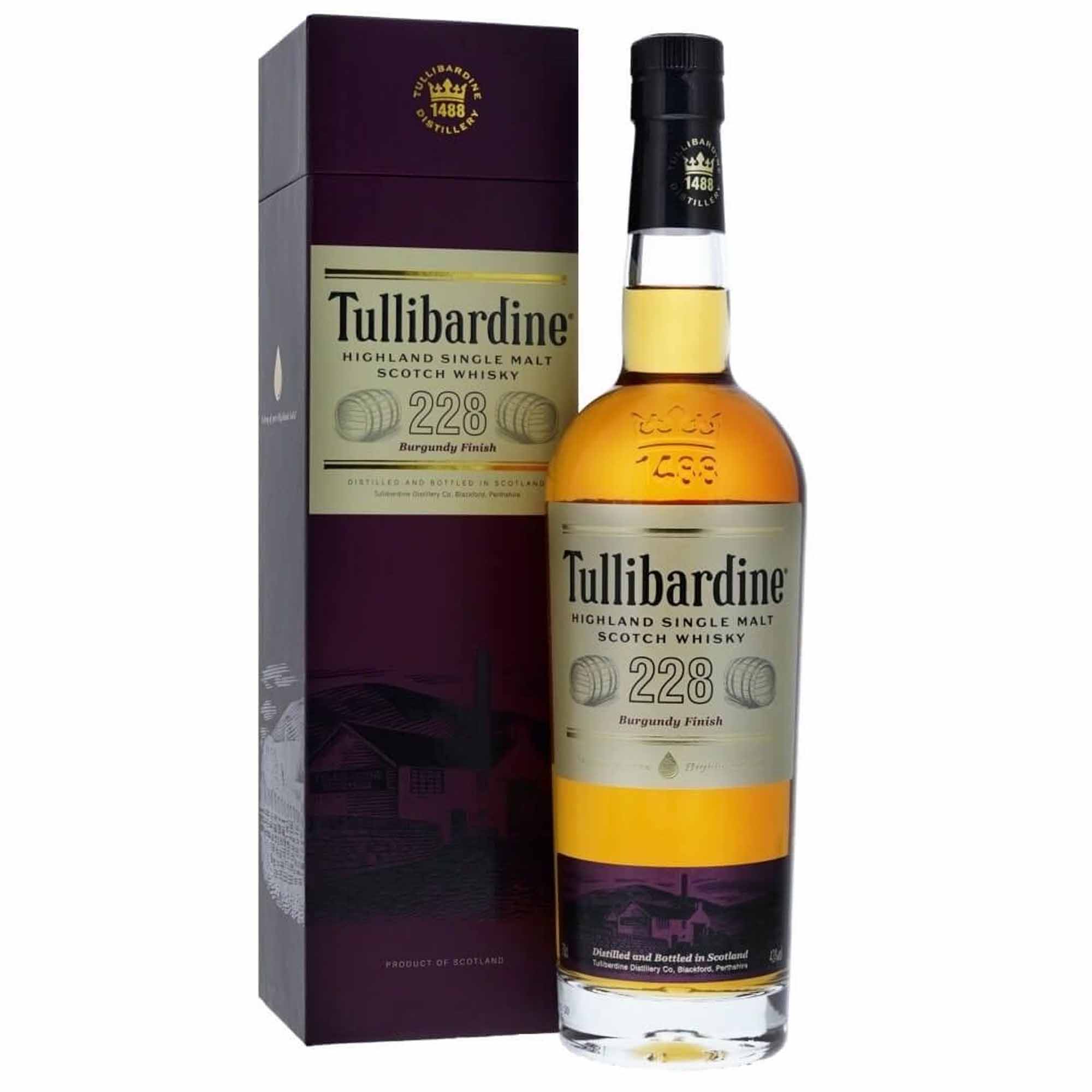 tullibardine-whisky-228-burgundy-finish-70cl Tullibardine Whisky 228 Burgundy Finish 70cl