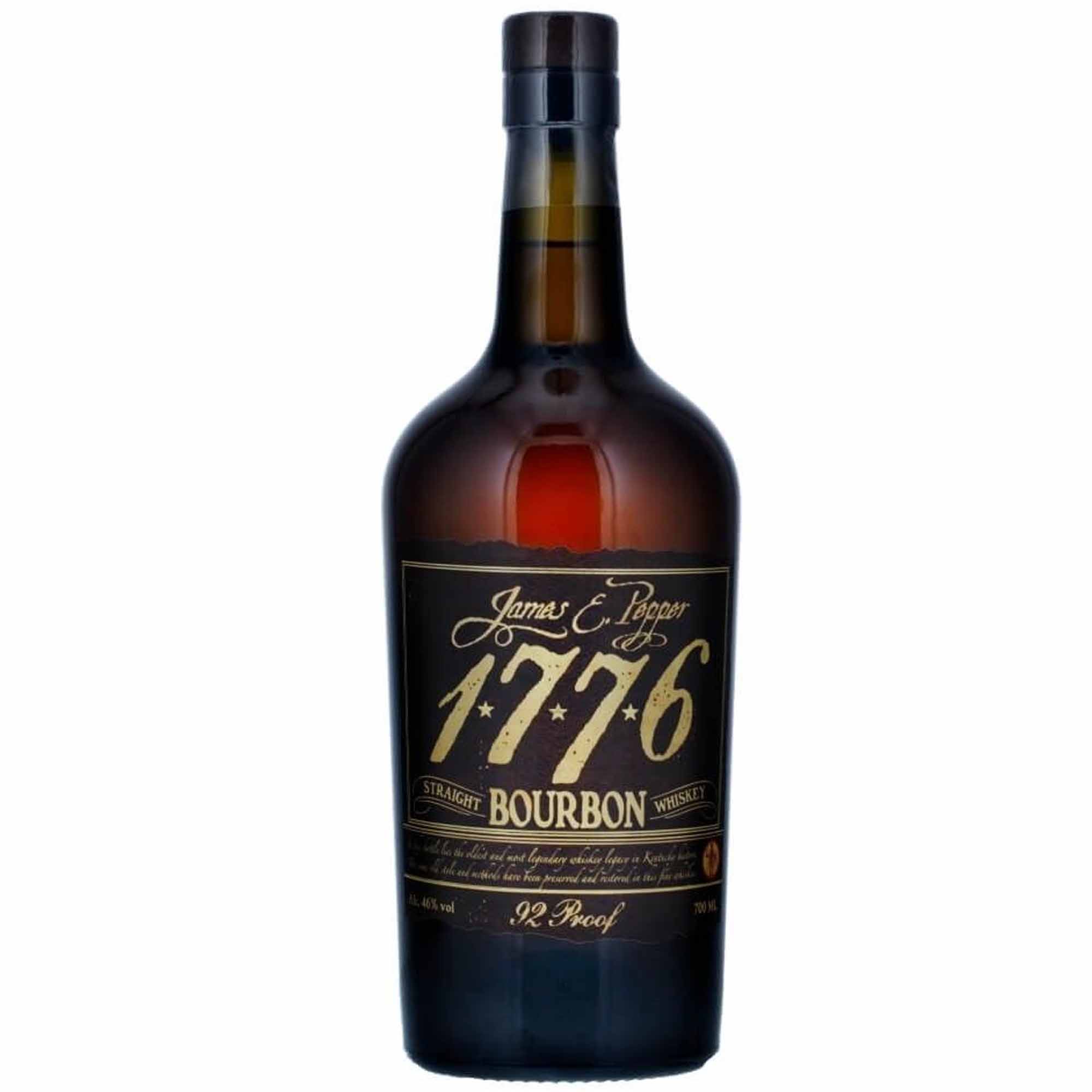 1776 J.E. Pepper Straight Bourbon Whiskey 92 Proof 70cl