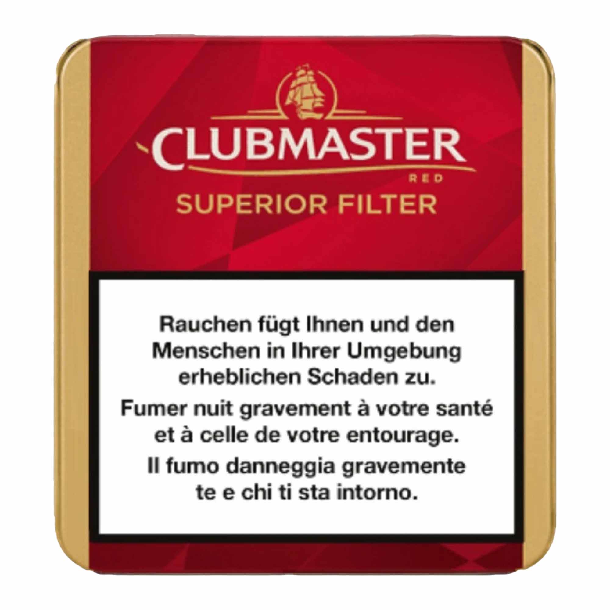 Clubmaster Superior Filter Red, confezione da 20 Clubmaster Superior Filter Red, confezione da 20