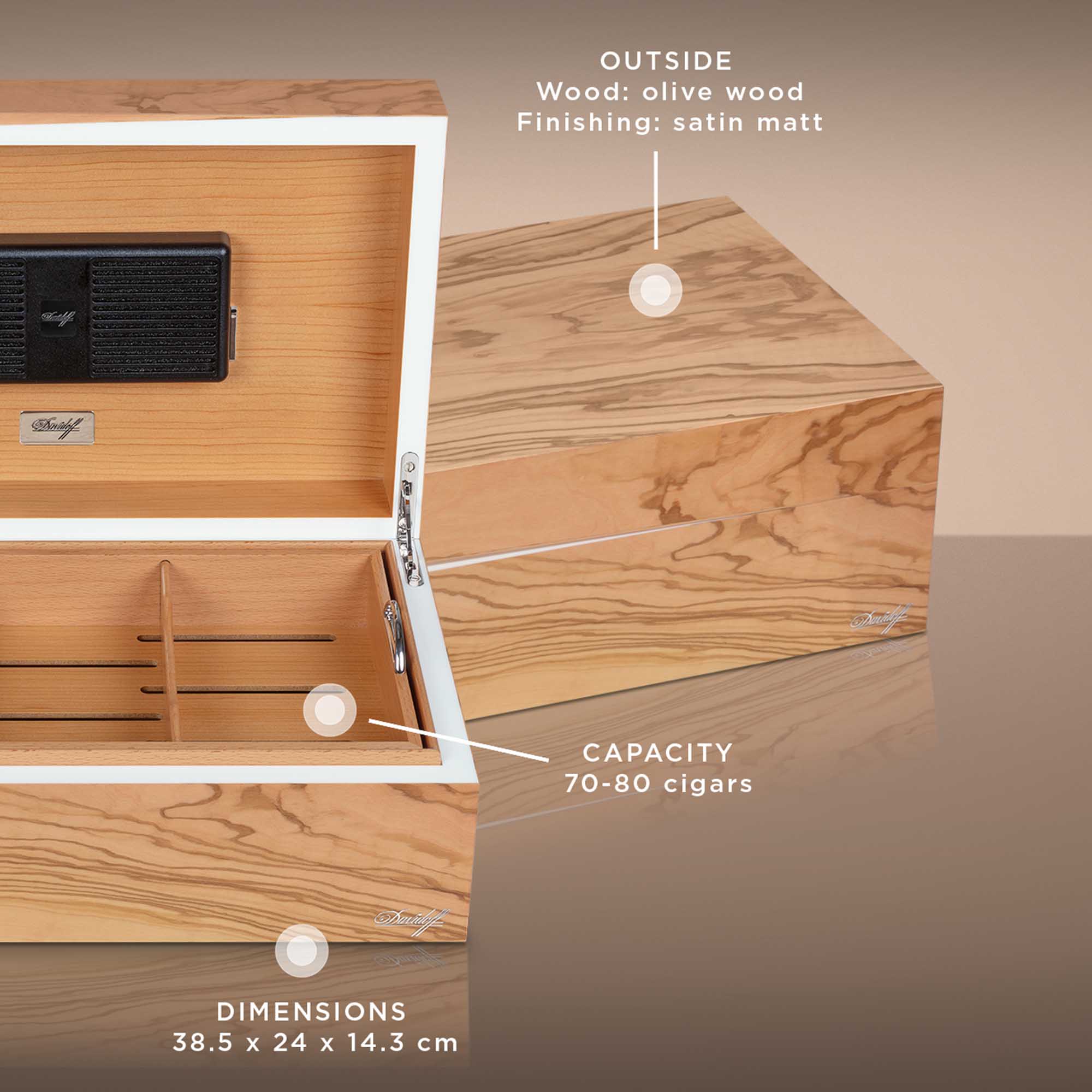 Davidoff Humidor Ambassador Olivetree