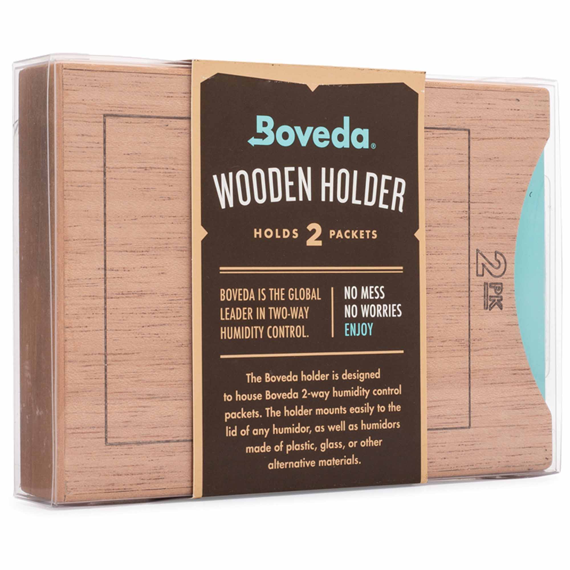 Boveda Humidipak 2er Holzhalterung gestapelt (für 2 Stück 60g Beutel)