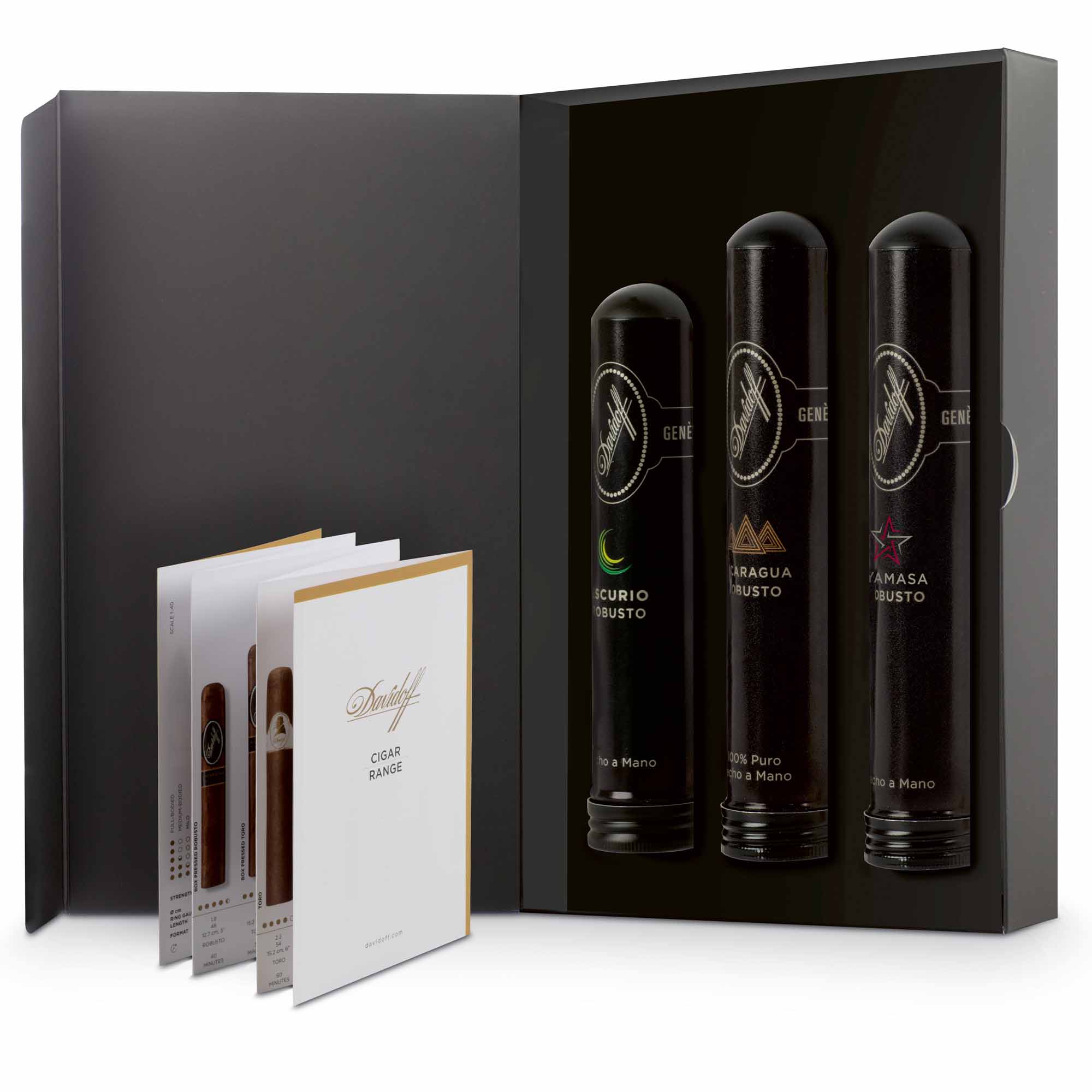 davidofftubosselectionblack02 Davidoff Robusto Tubos Selection 3's