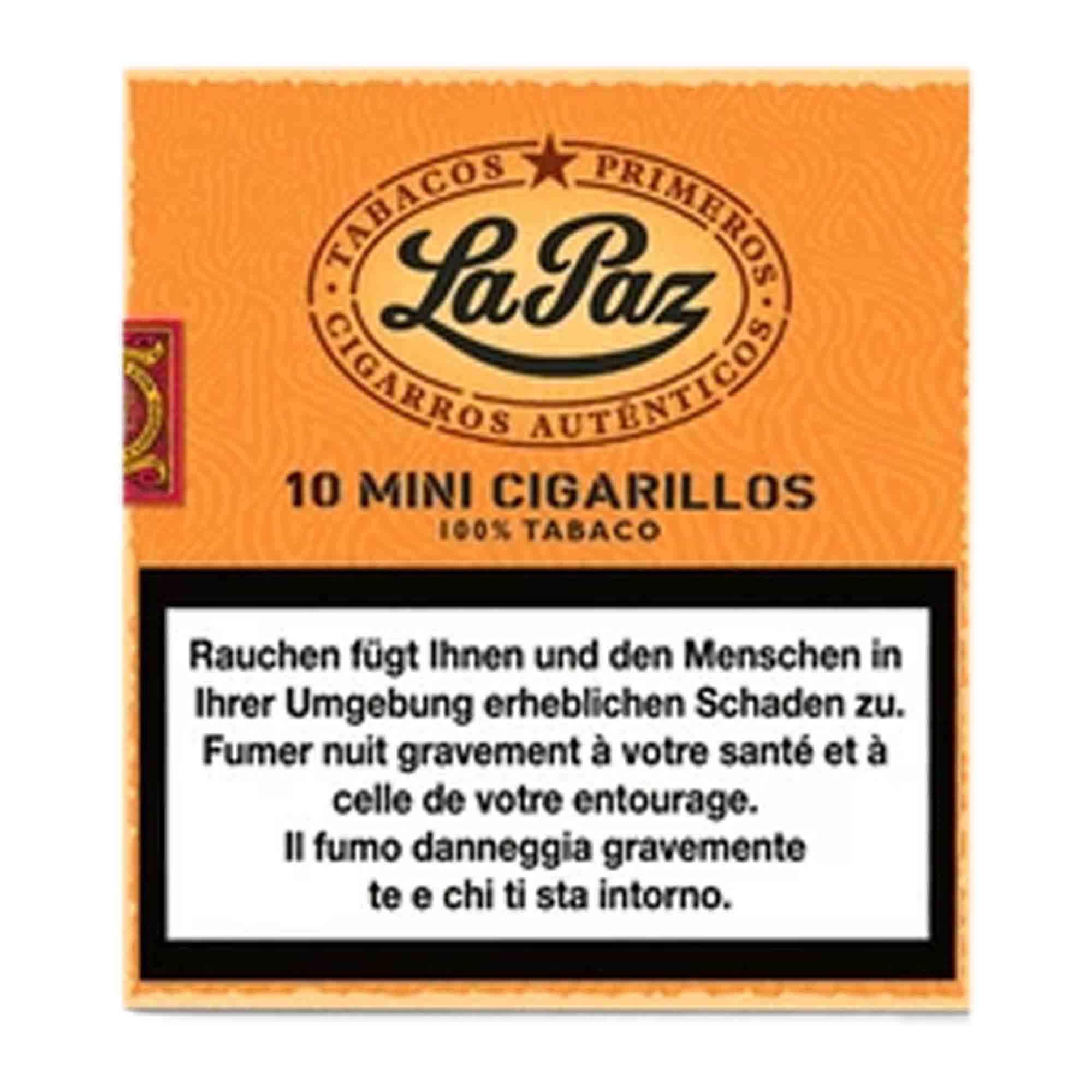 La Paz Mini Cigarillos, confezione da 10 La Paz Mini Cigarillos, confezione da 10