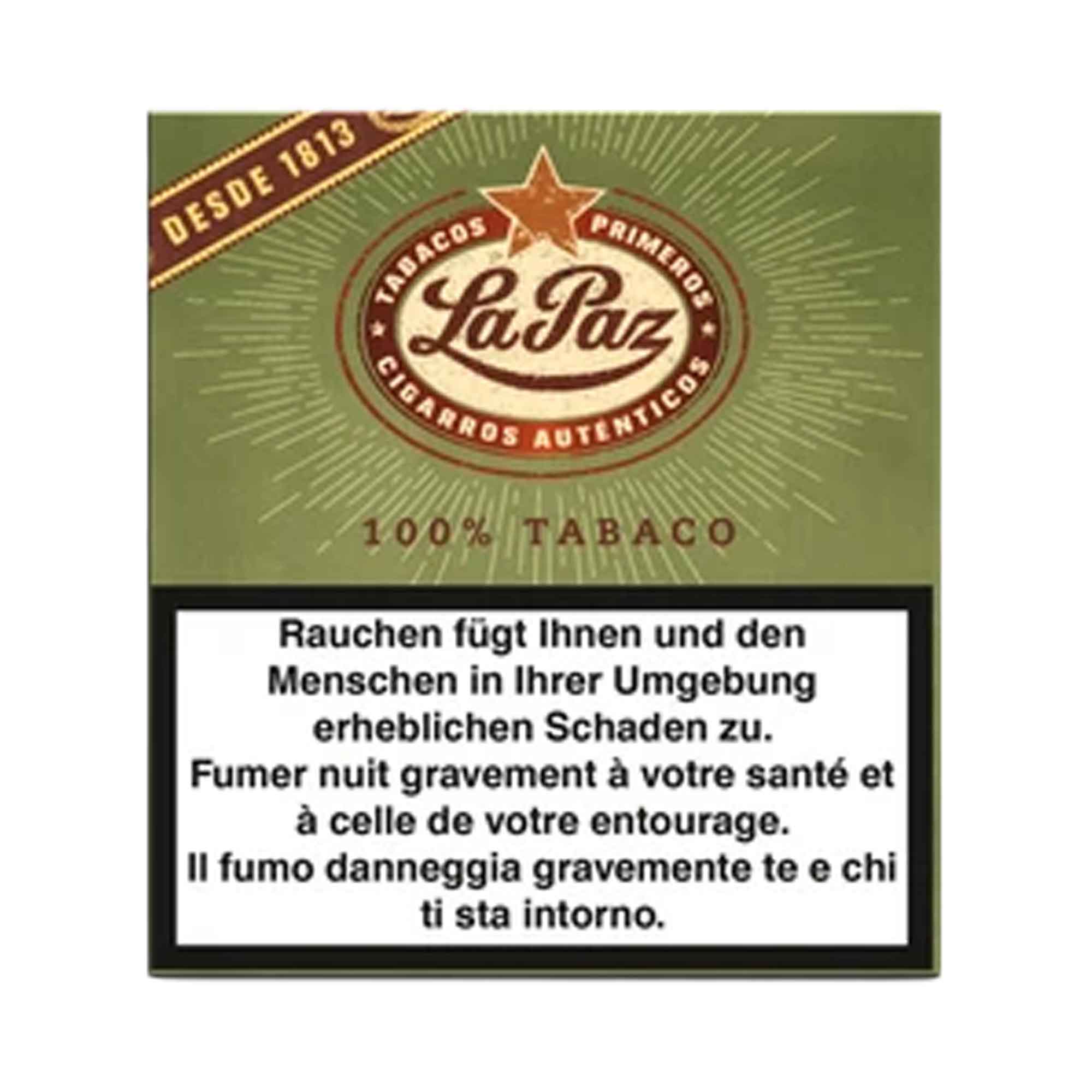 La Paz Cigarillos Brasil, confezione da 10 La Paz Cigarillos Brasil, confezione da 10