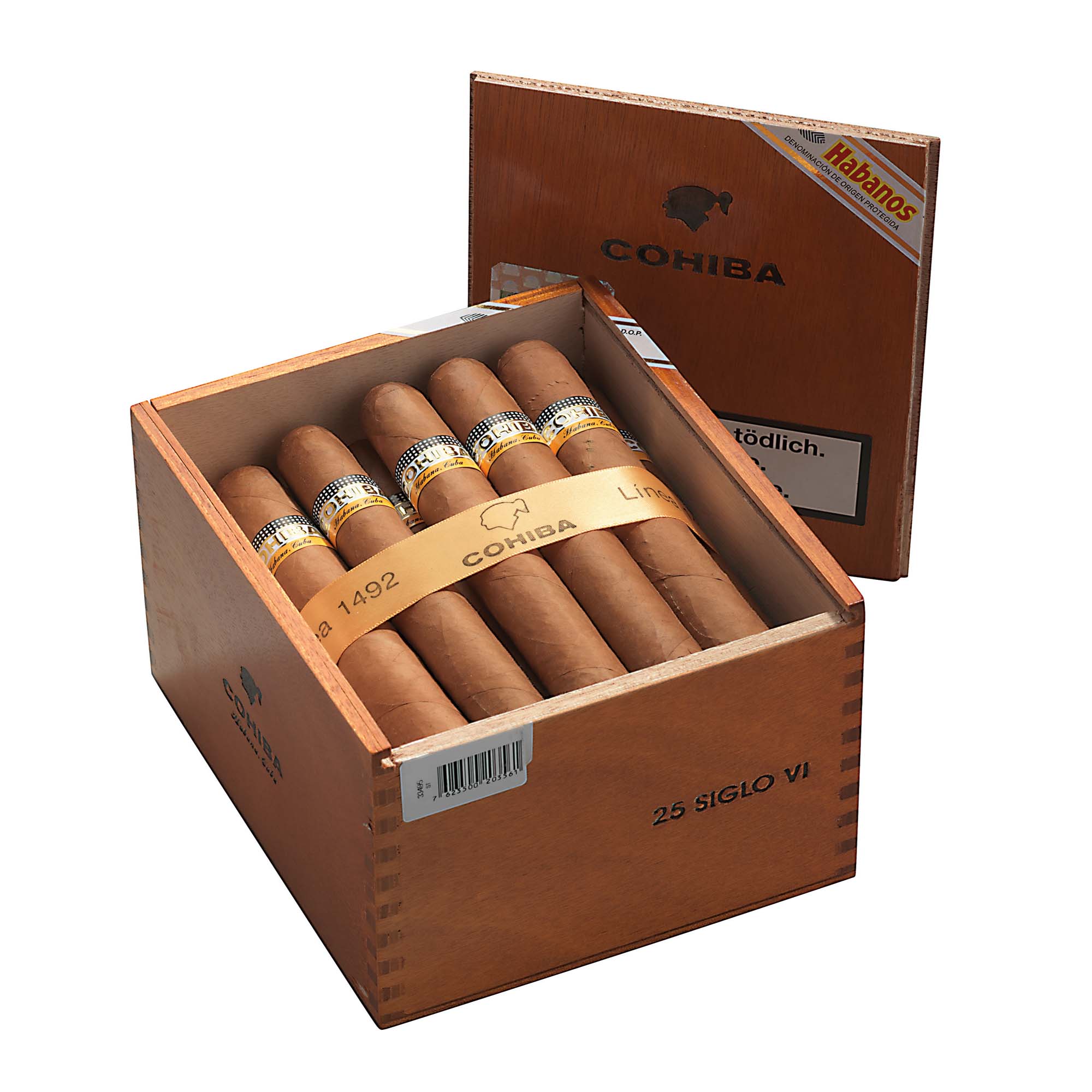 CohibaSigloVI_25 Cohiba Linea 1492 Siglo VI boîte de 25