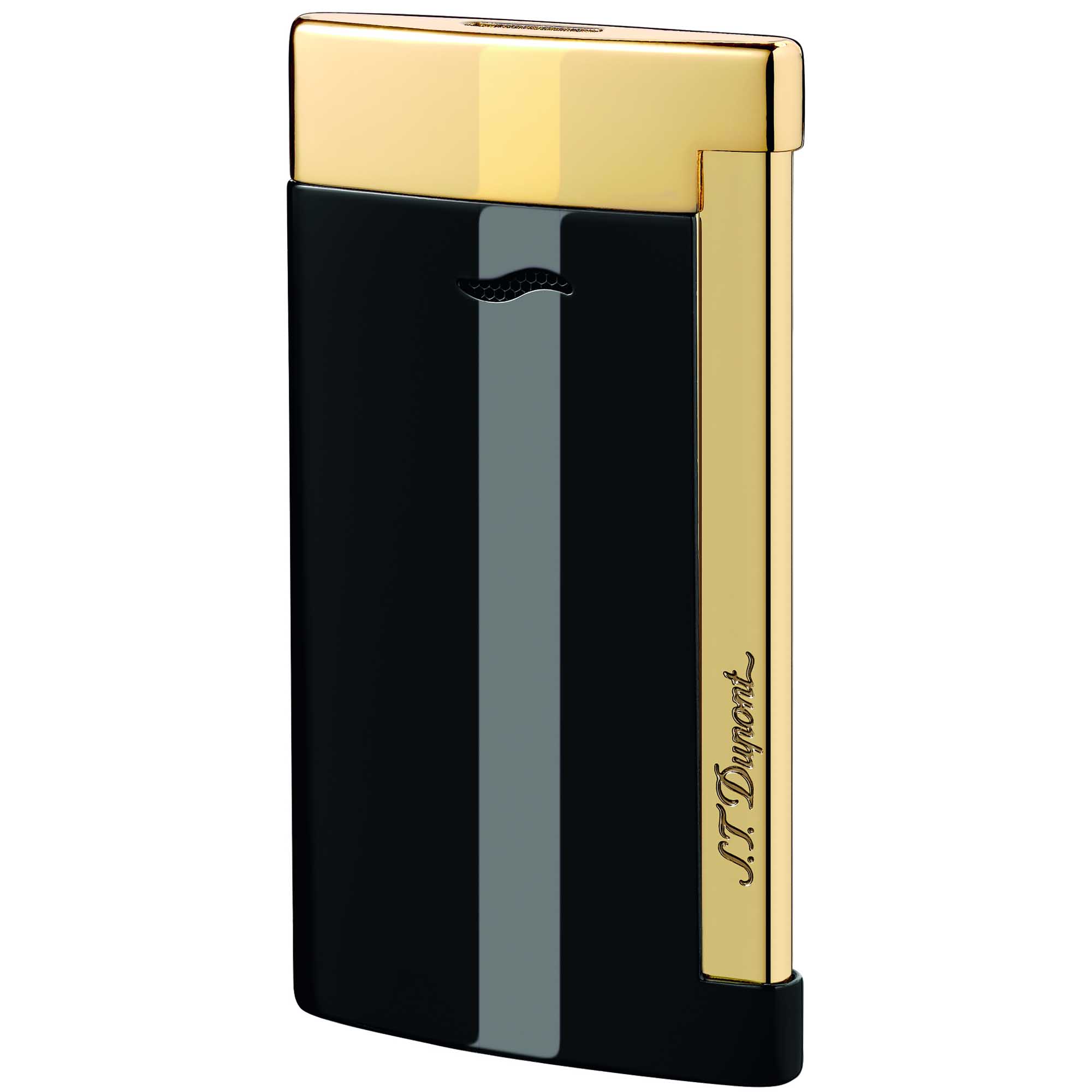 st-dupont-slim7-nero-oro-027708-01 S.T. Dupont Slim 7 Lacca nera e finiture dorate