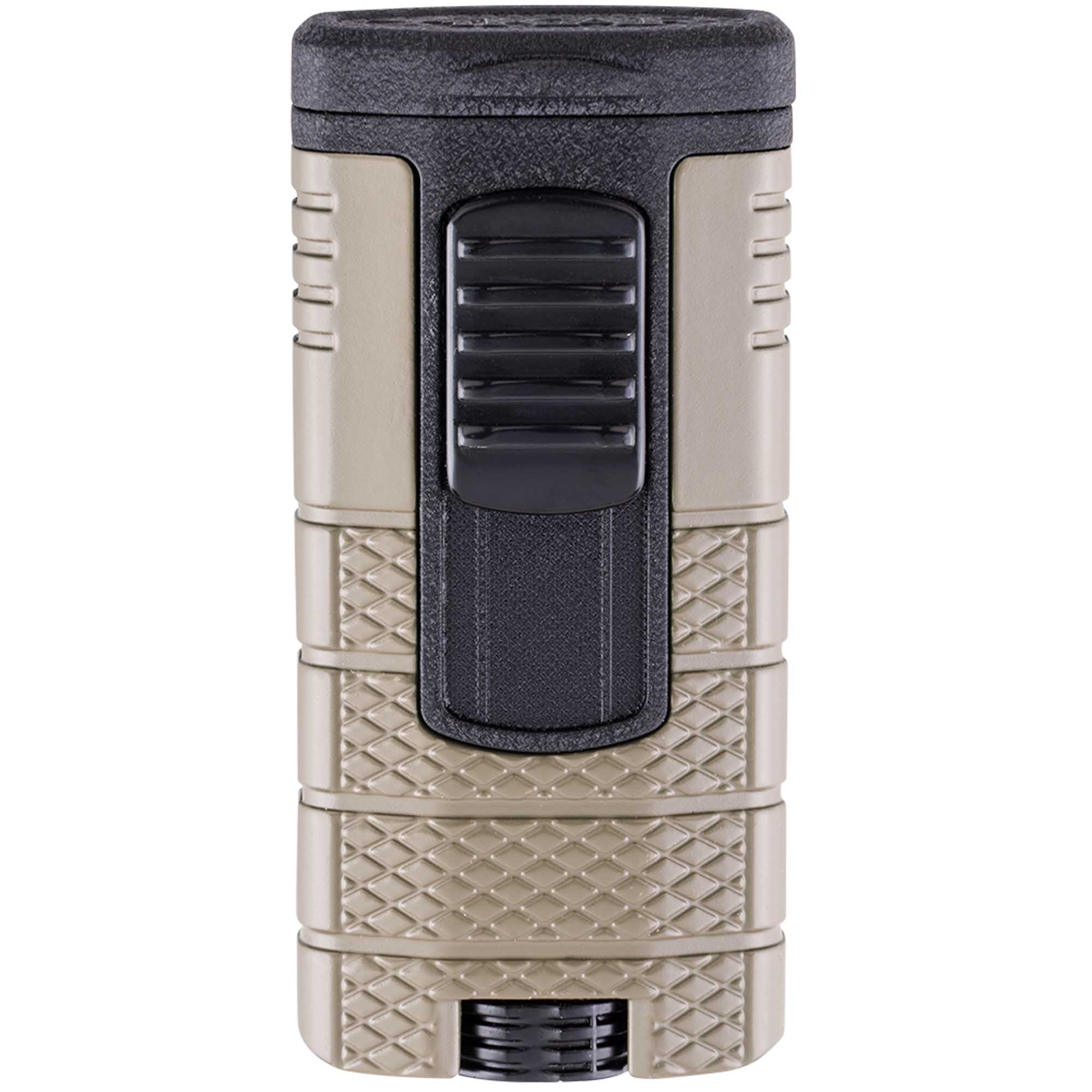 xikartacticaljetlighter553TNBK01 Xikar Tactical Triple Jet Tan- Nero 553TNBK