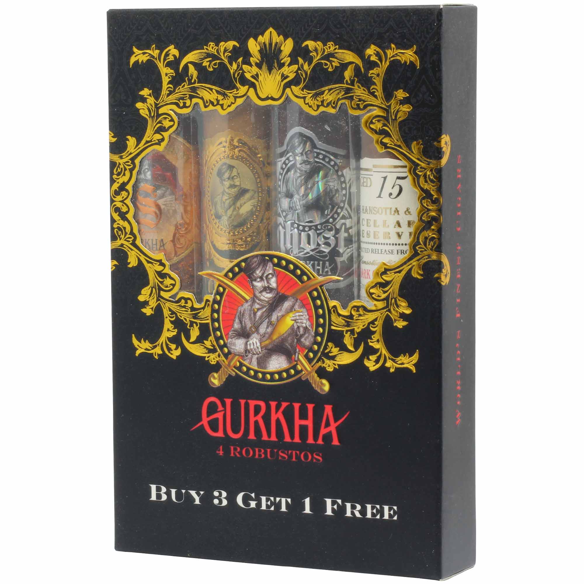 set-di-4-sigari-gurkha-robusto-01 Set di sigari Gurkha 4er Robusto Sampler