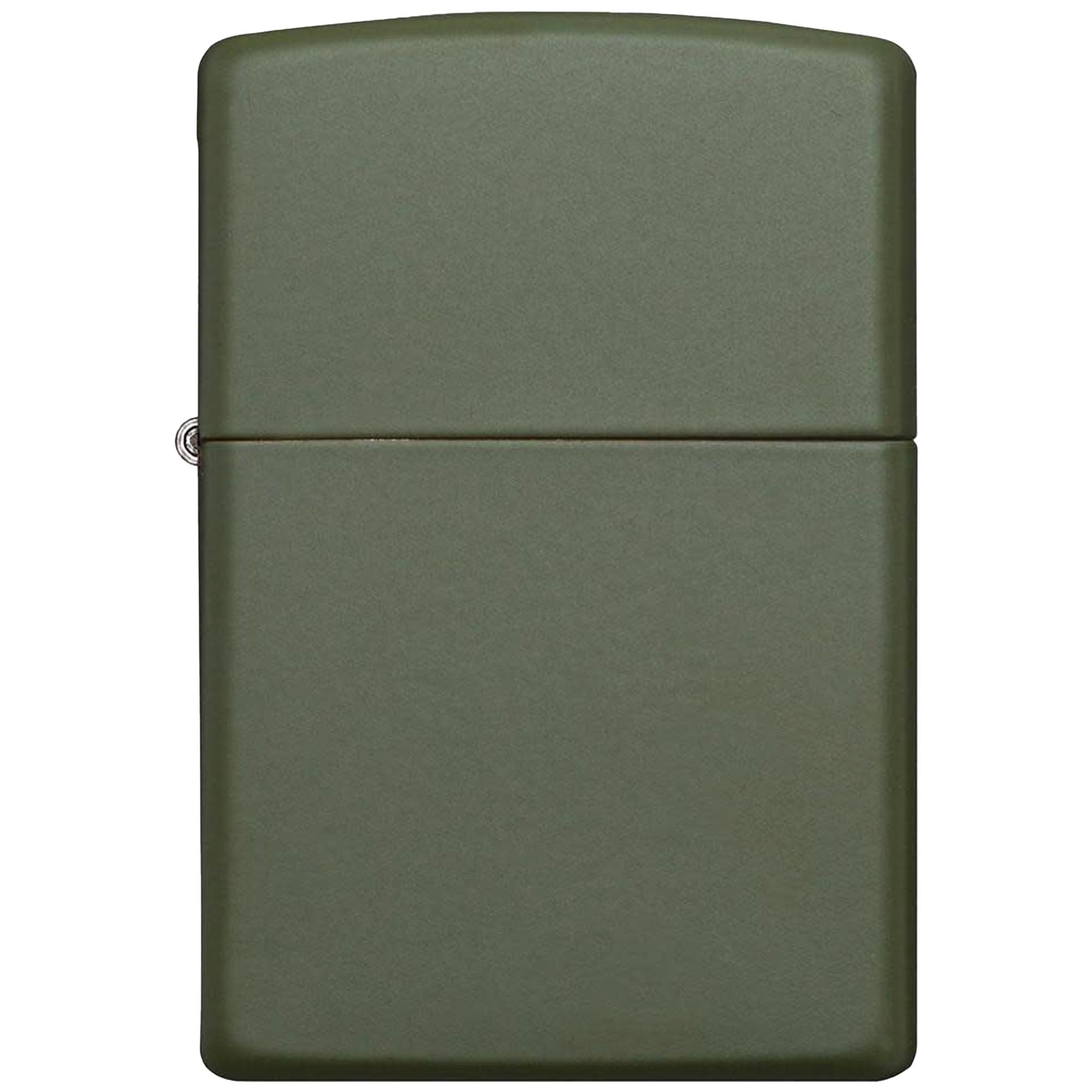 Zippo_Classic_Green_Matte_1 Zippo Basic Classic Green Matte Lighter
