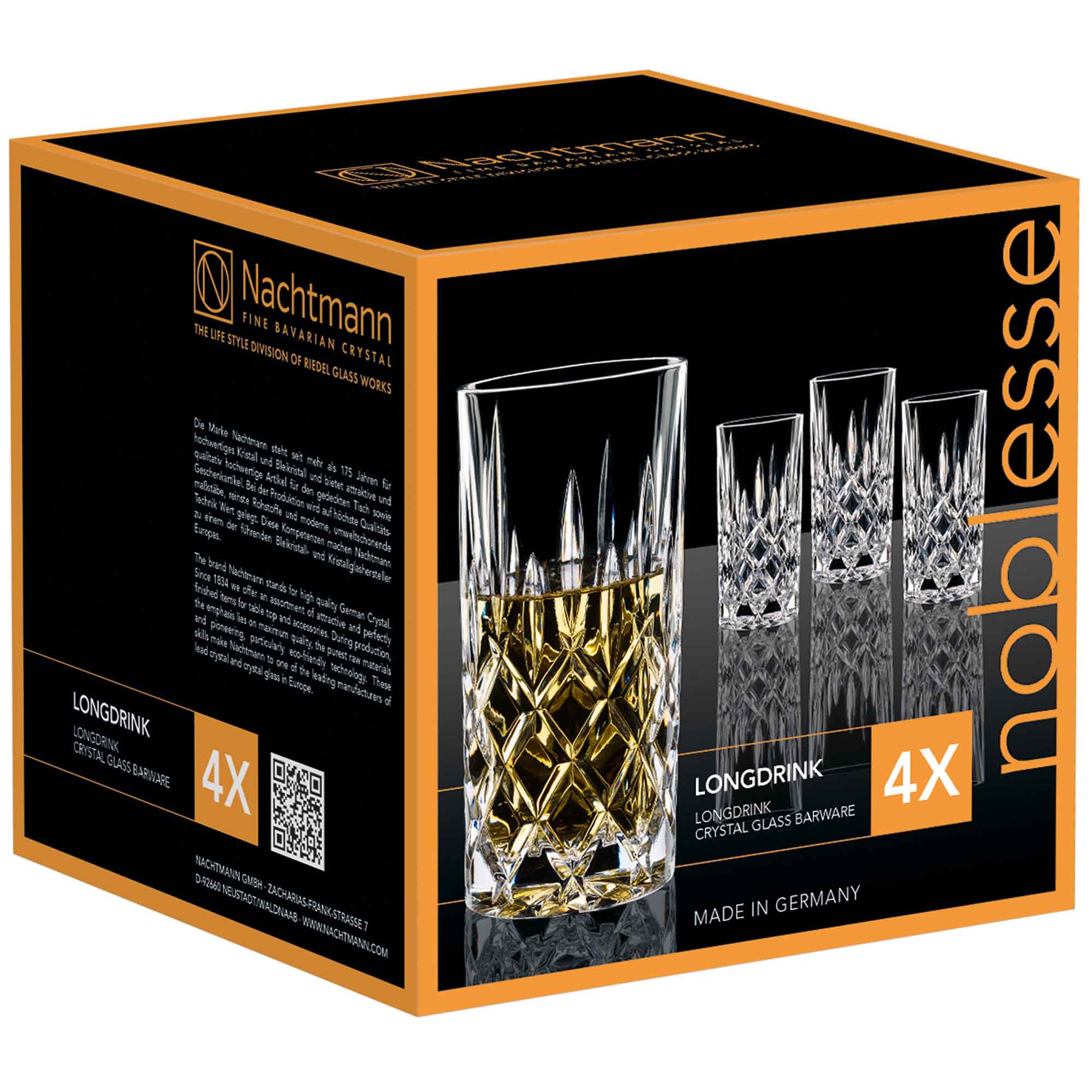 Nachtmann Verres à long drink Noblesse, set de 4 (89208)