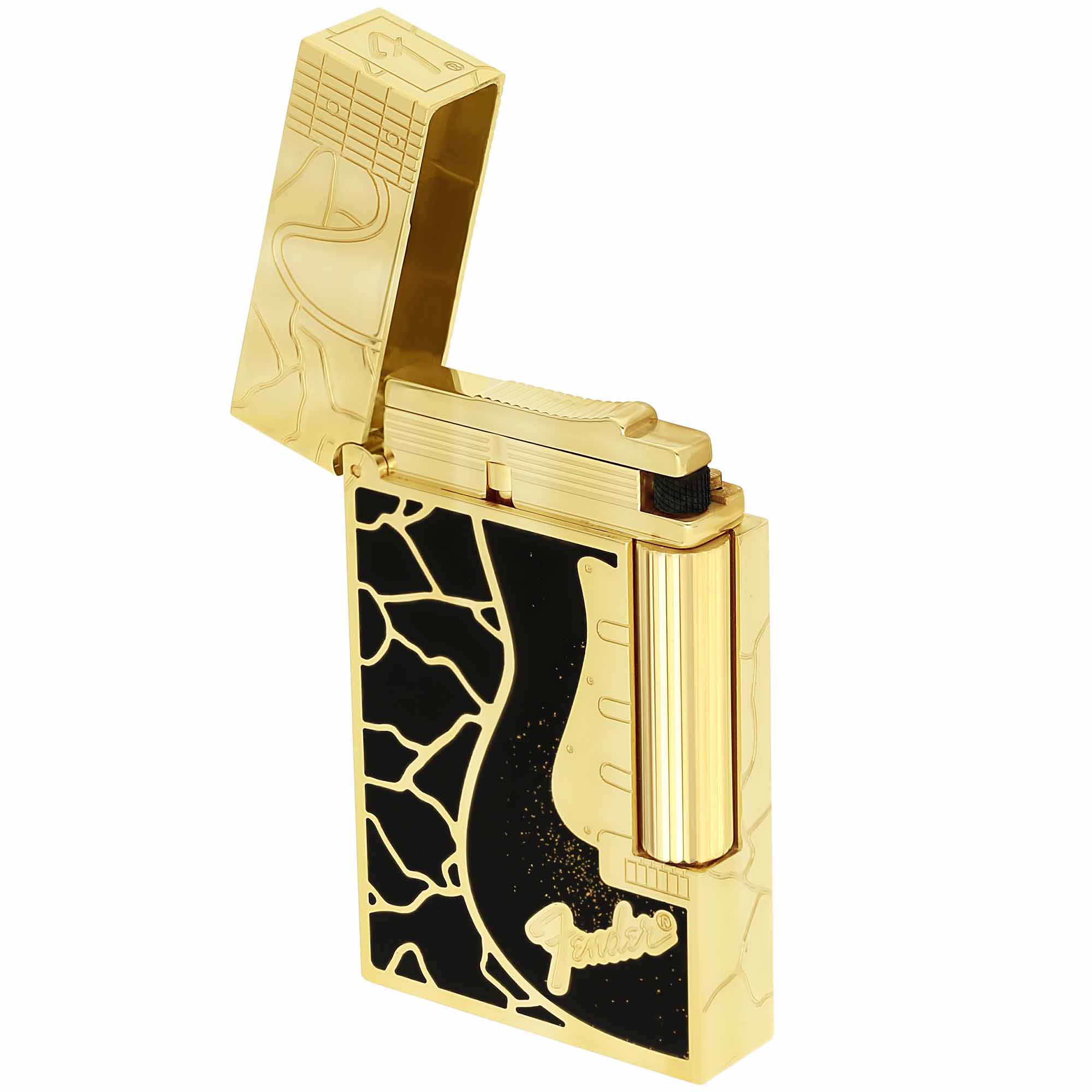 S.T. Dupont Ligne 2 Fender schwarz/gold