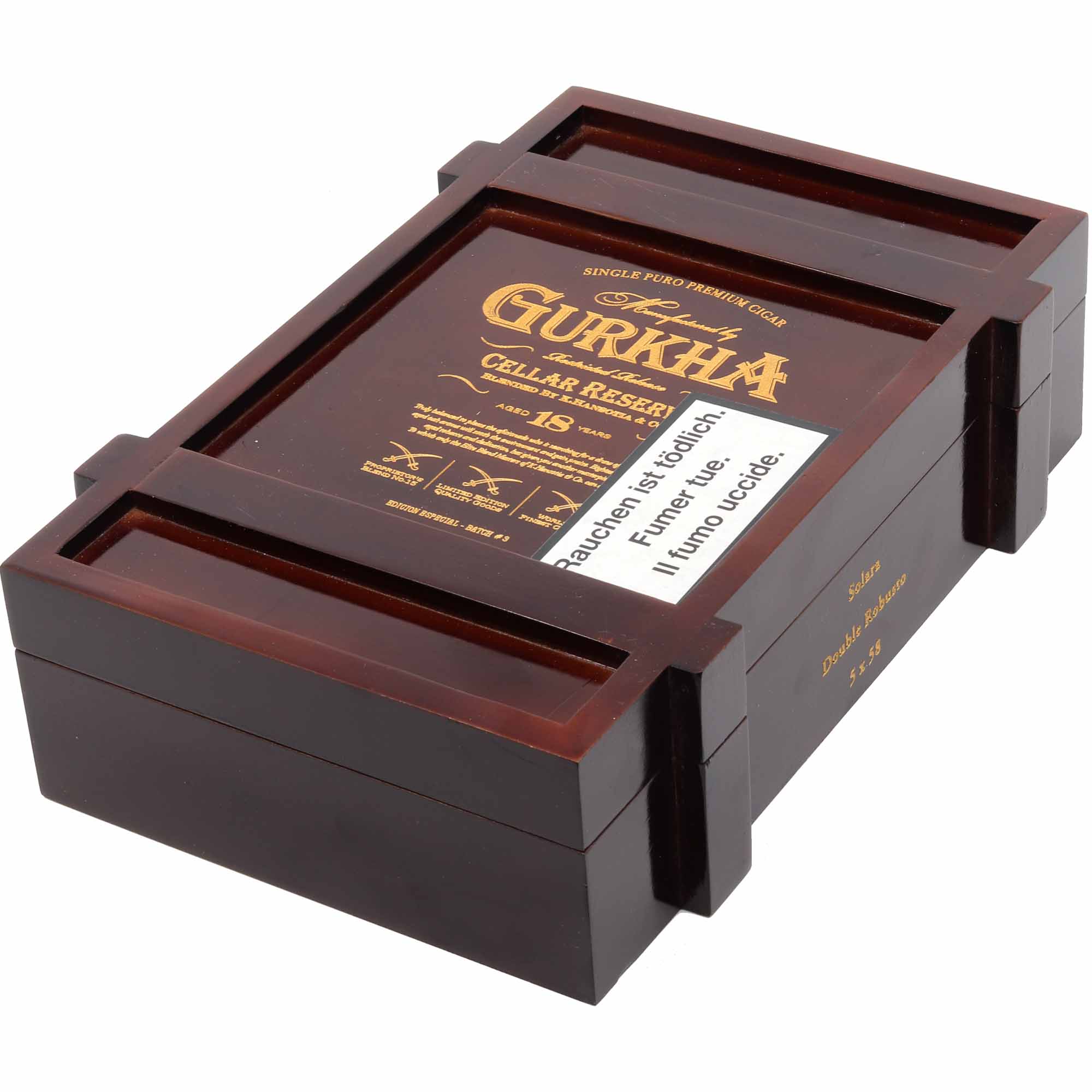 gurkhacellarreserve18year20s Gurkha Cellar Reserve 18 Years Solara (double Robusto)