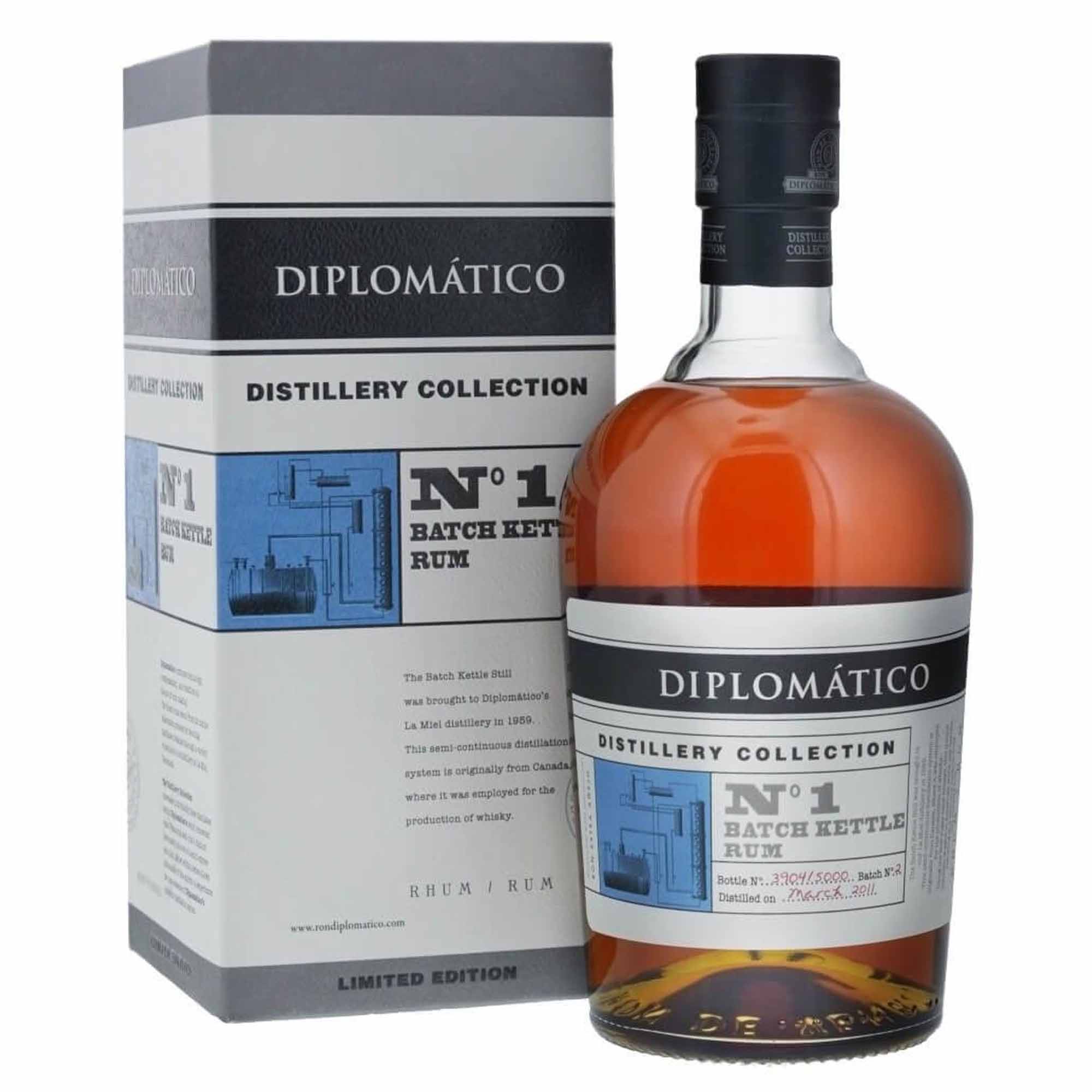 diplomatico-distilleria-collection-no-1-batch-kettle-70cl Diplomatico Distillery Collection No 1 Batch Kettle 70cl