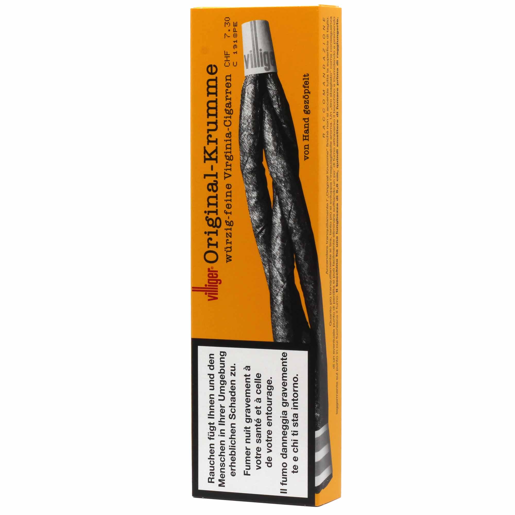 villigeroriginalkrumme01 Villiger Cigare « Stumpen Original Krumme »