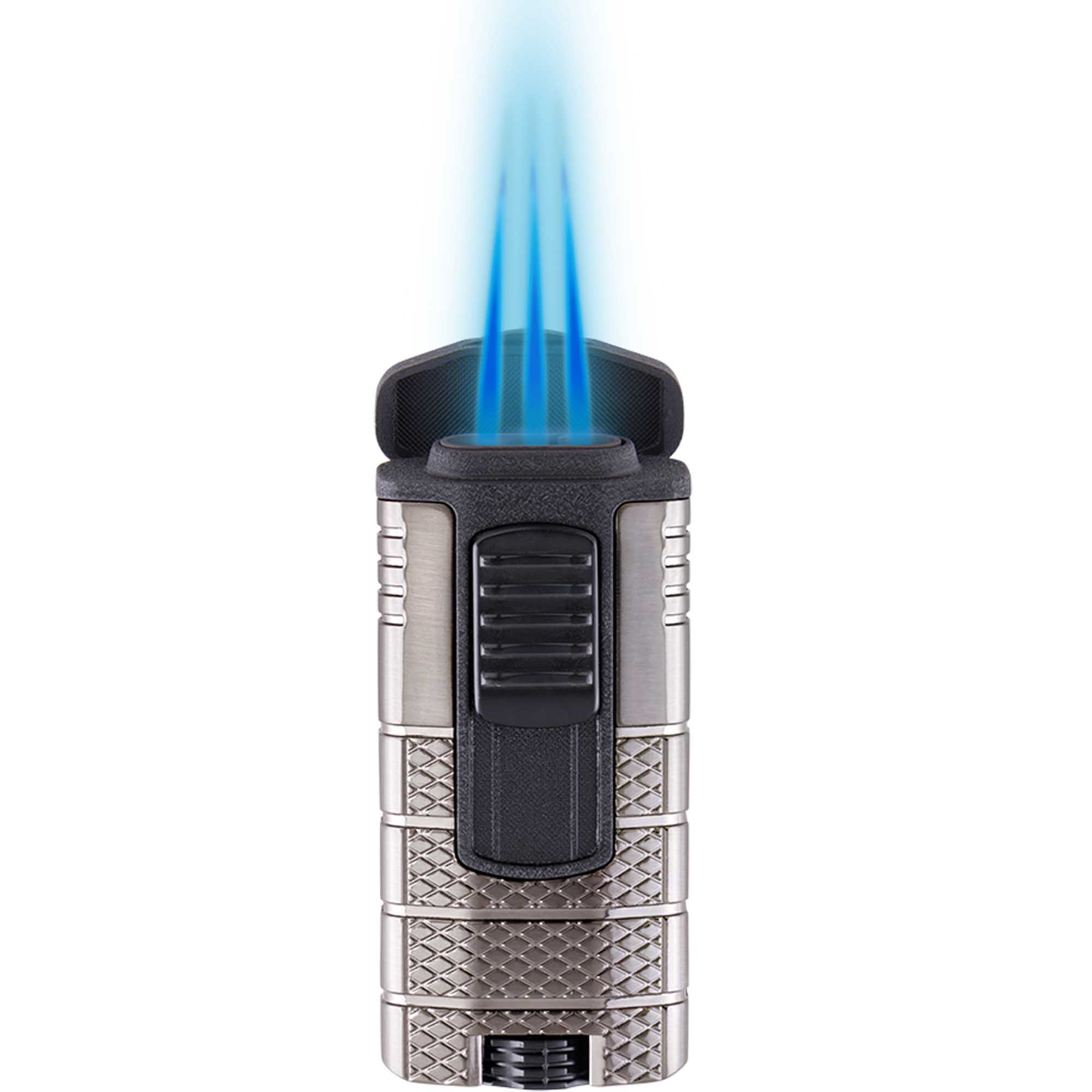 xikartacticaljetlightergunblack03 Xikar Tactical Triple Jet Gunmetal - Nero