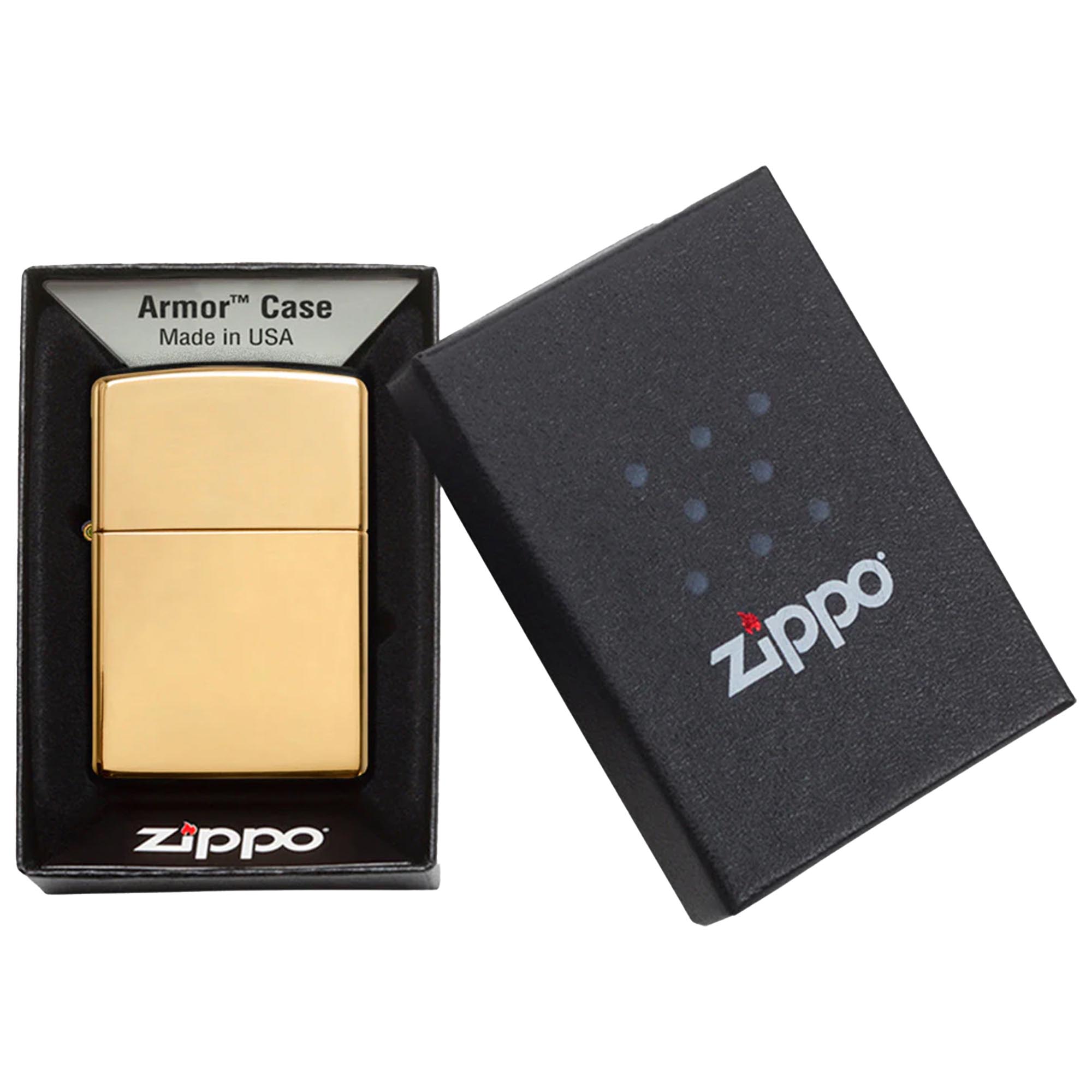 Accendino Zippo Armor Heavy Wall Brass Lucido