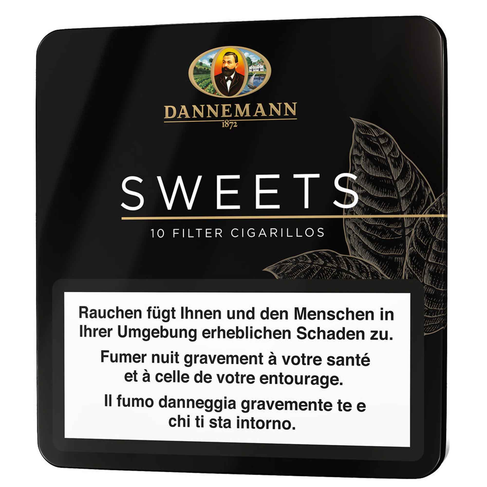 Dannemann-sweets-10s Dannemann Sweets Filtre - Boîte de 10