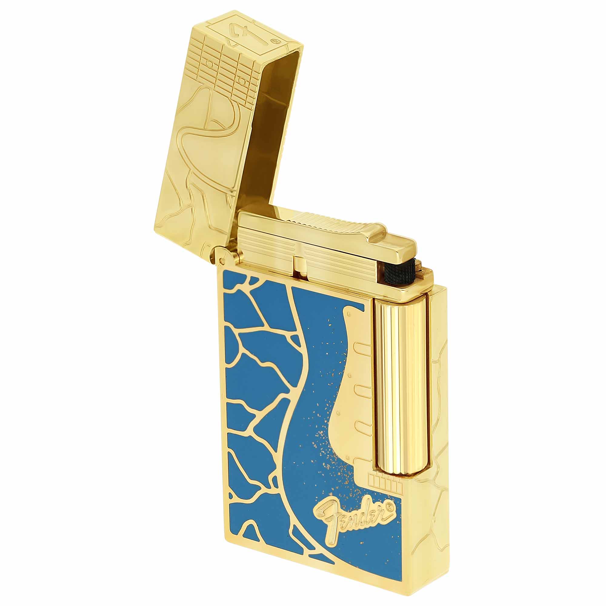 S.T. Dupont Ligne 2 Fender blau/gold