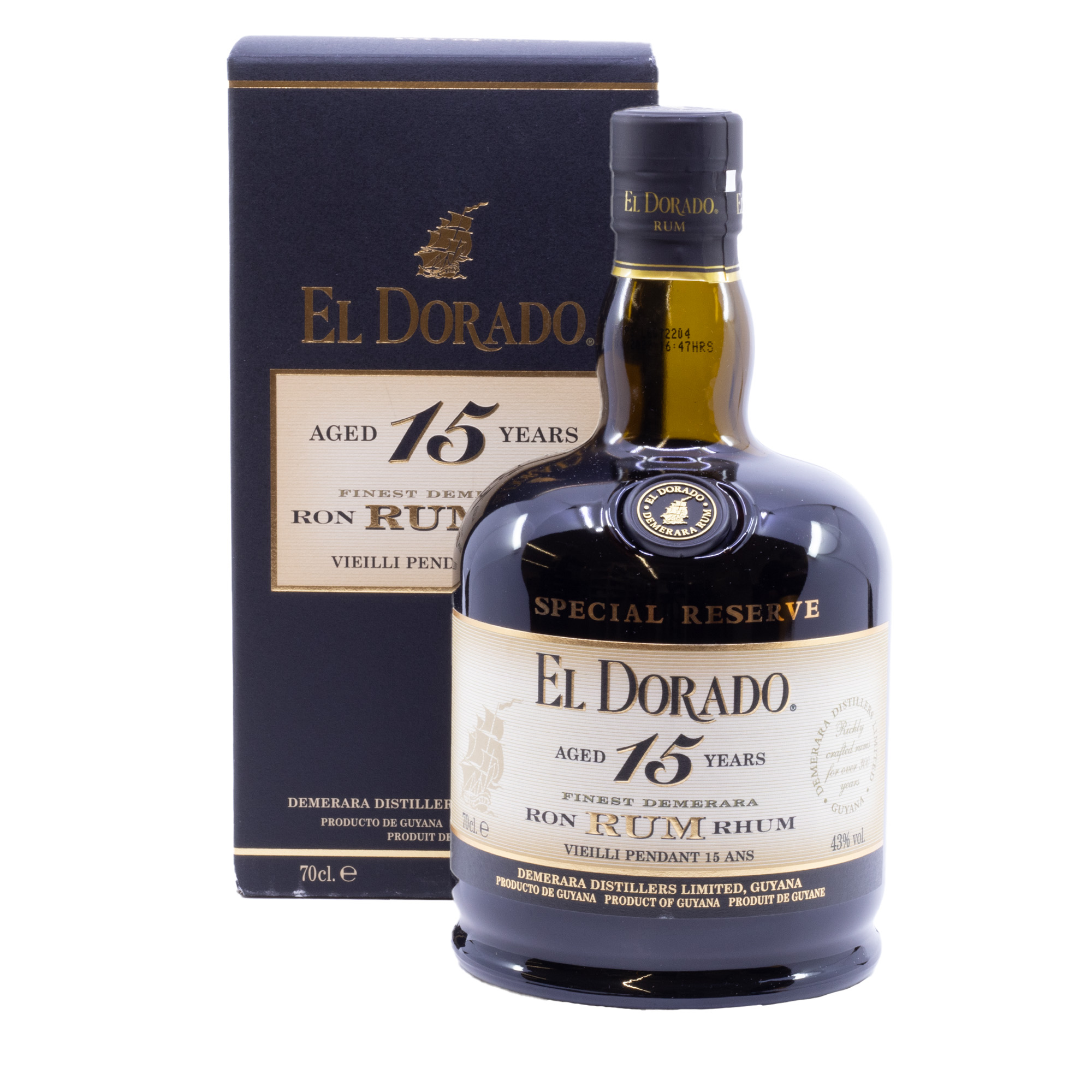 El Dorado 15yr Rum 70cl El Dorado 15yr Rum 70cl