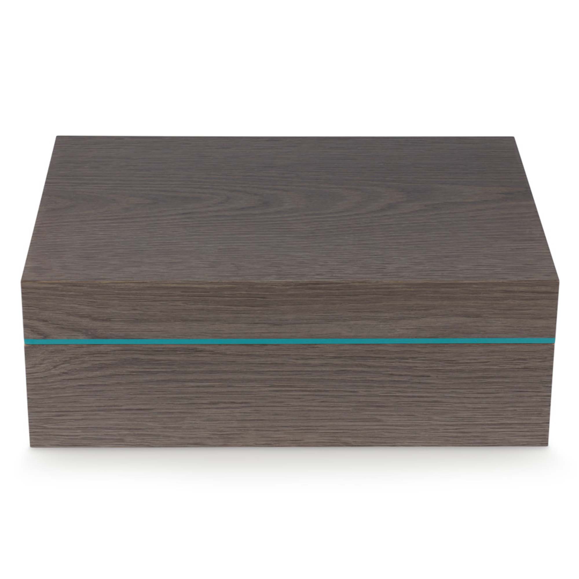 Zino Humidor Z80 Graueiche und Cyan