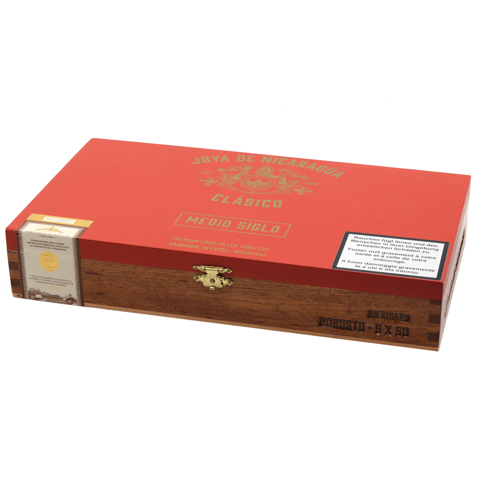 Joya-de-Nicaragua-Clasico-Medio-Siglo-Robusto-Kiste-EAN-682621120161 Joya de Nicaragua Clasico Medio Siglo Robusto
