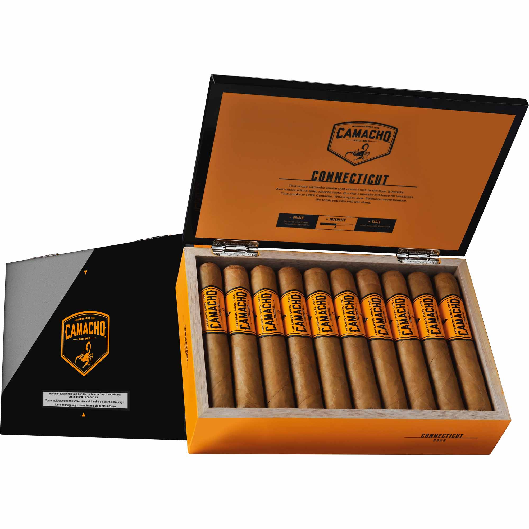 Camacho-Connecticut-60x6-20s Camacho Connecticut Gordo 60/6