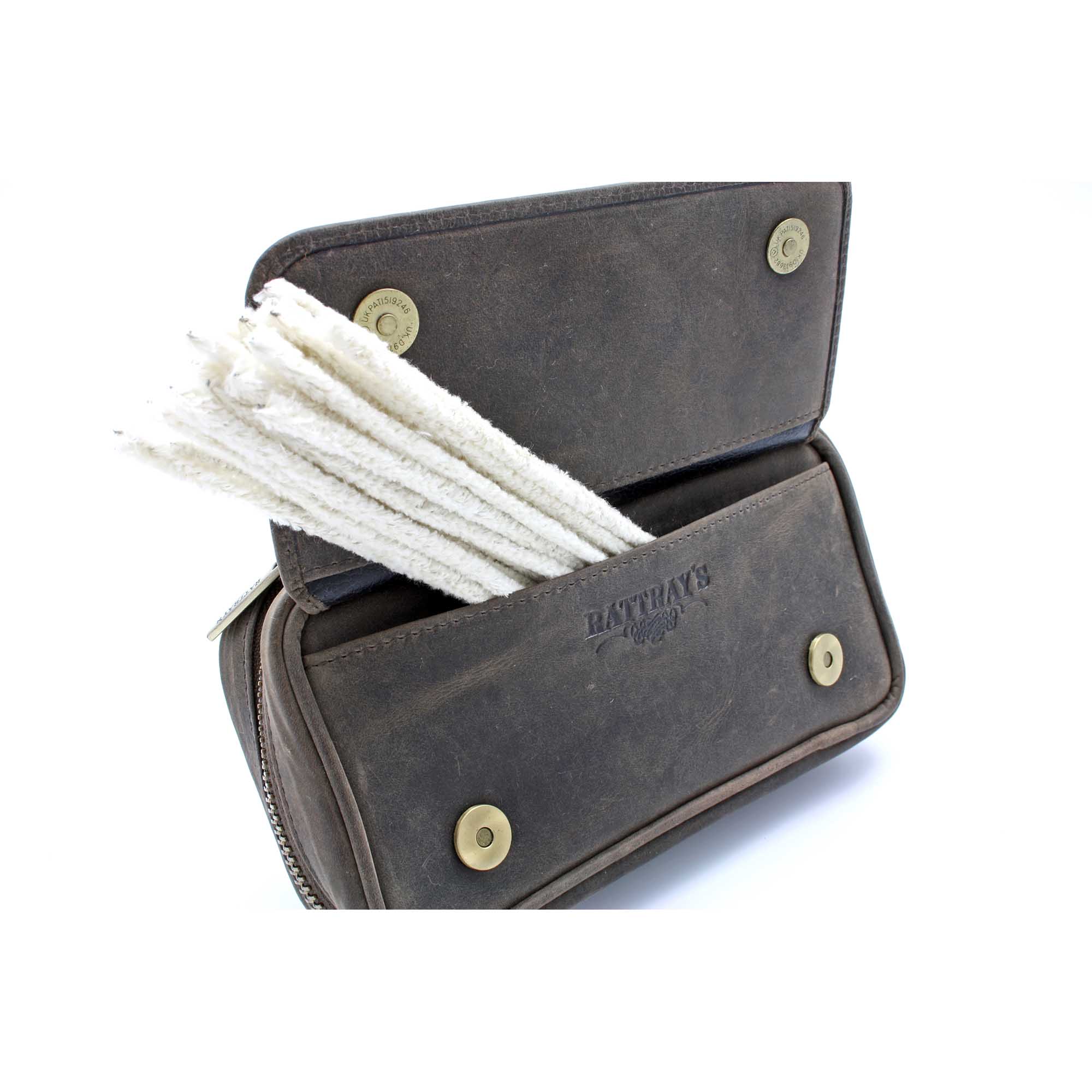 Rattray's 2 Pipe Pouch Leather Brown PB1