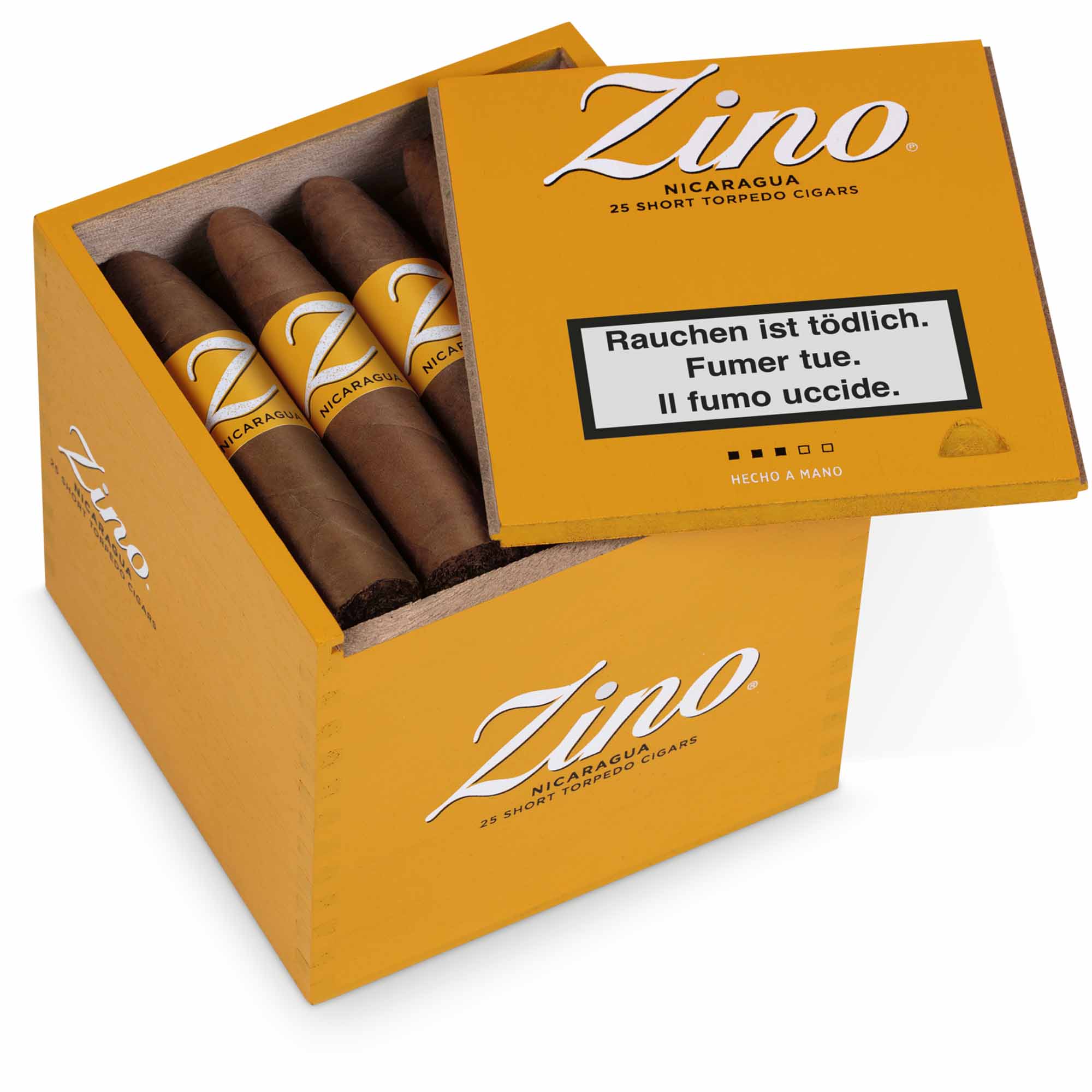 Zino-nicaragua-short-torpedo-25s Zino Nicaragua Short Torpedo - Caisse de 25 pièces