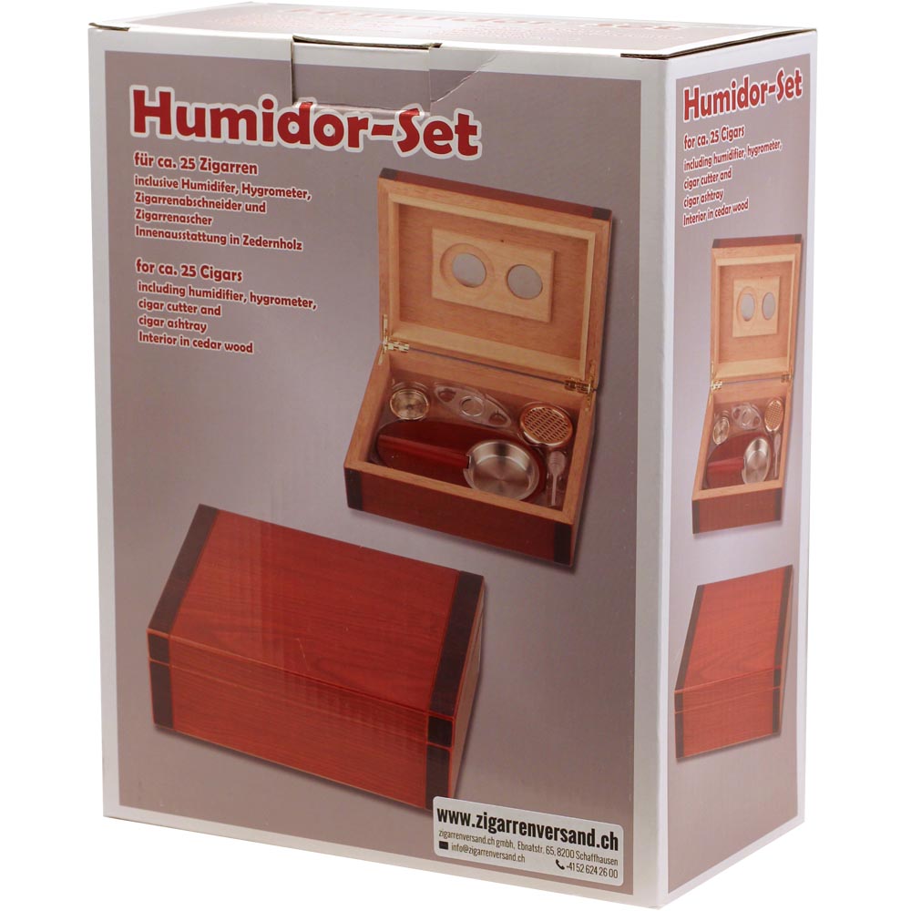 Humidor Set Cherry/Black