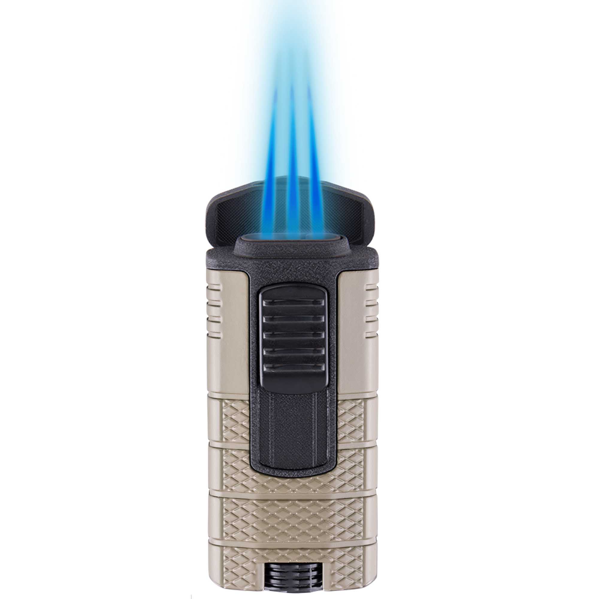 xikartacticaljetlighter553TNBK02 Xikar Tactical Triple Jet Tan- Nero 553TNBK