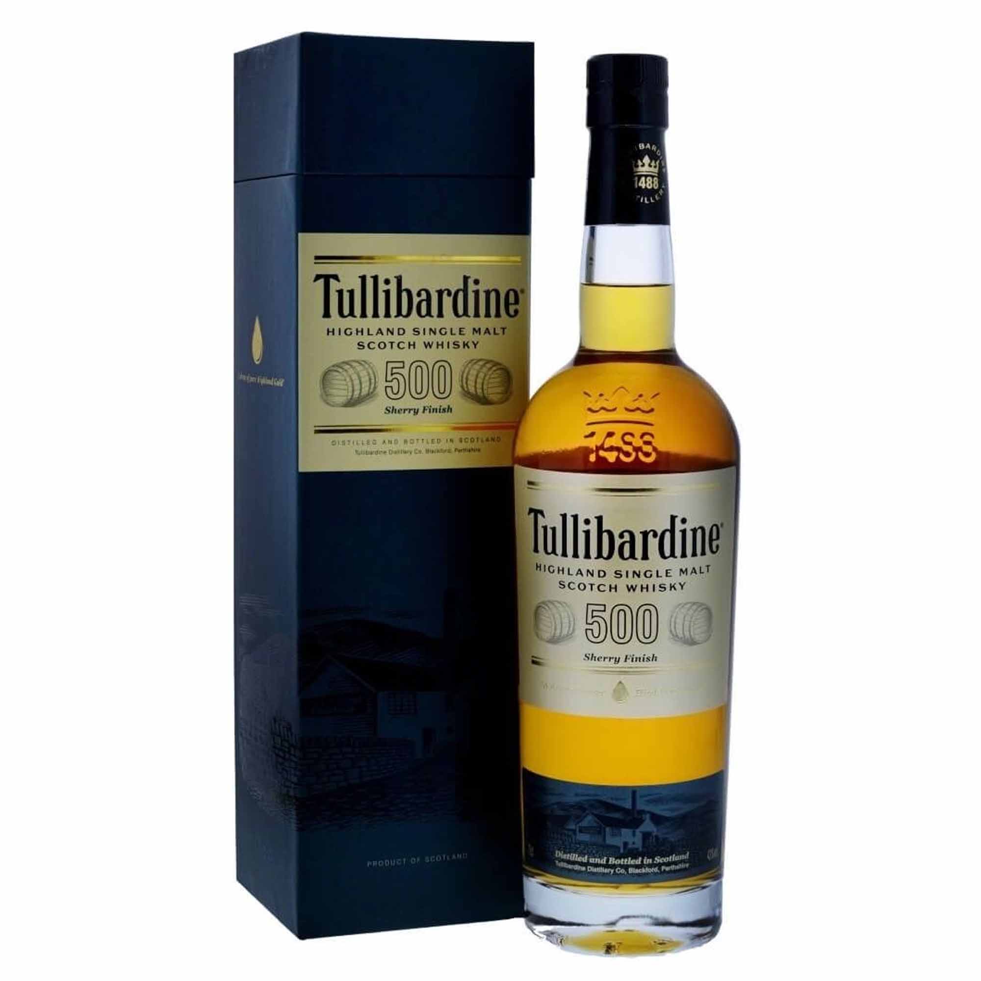 tullibardine-whisky-500-sherry-finish-70cl Tullibardine Whisky 500 Sherry Finish 70cl