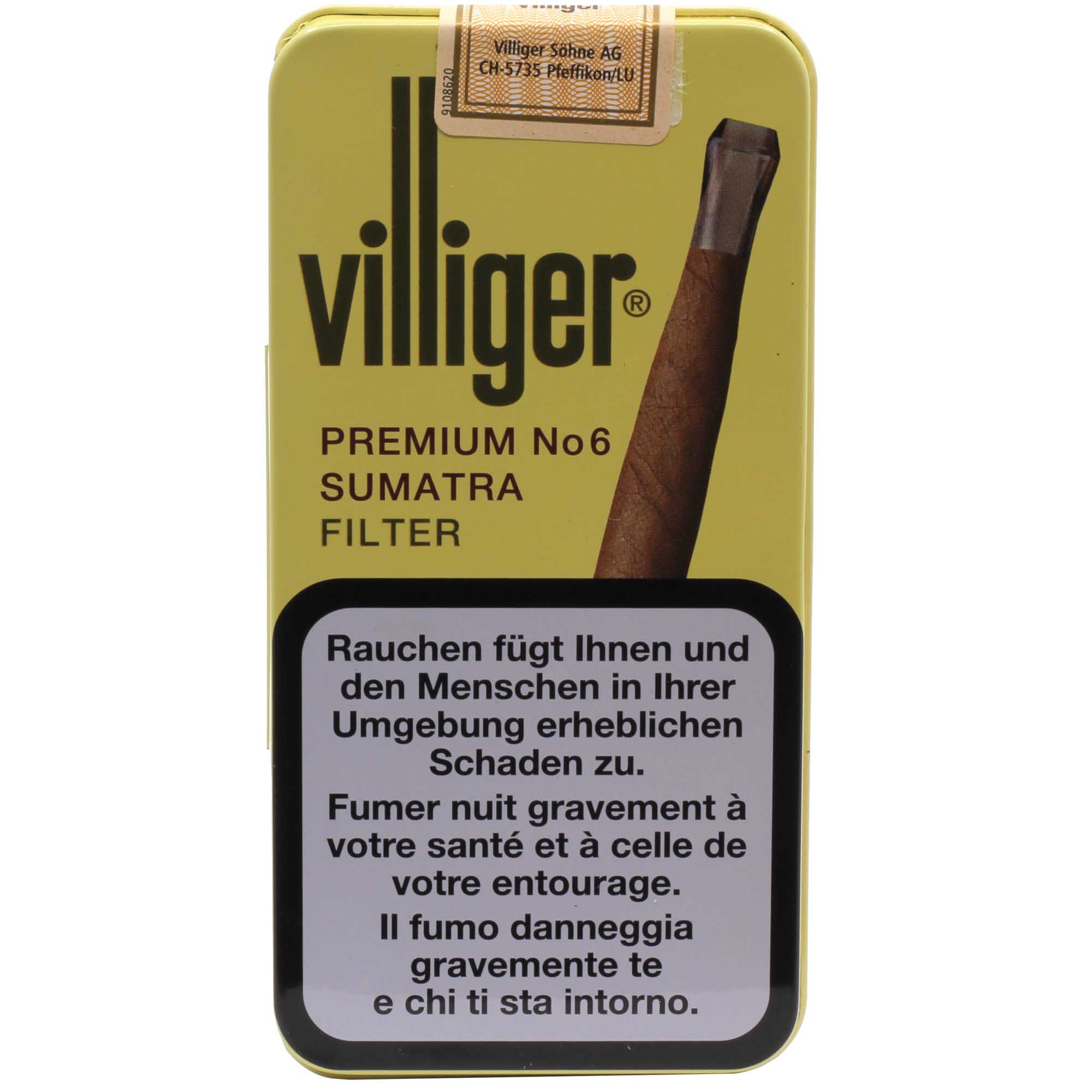 villigerpremiumsumatrano6filter Filtre Villiger Premium No 6 Sumatra