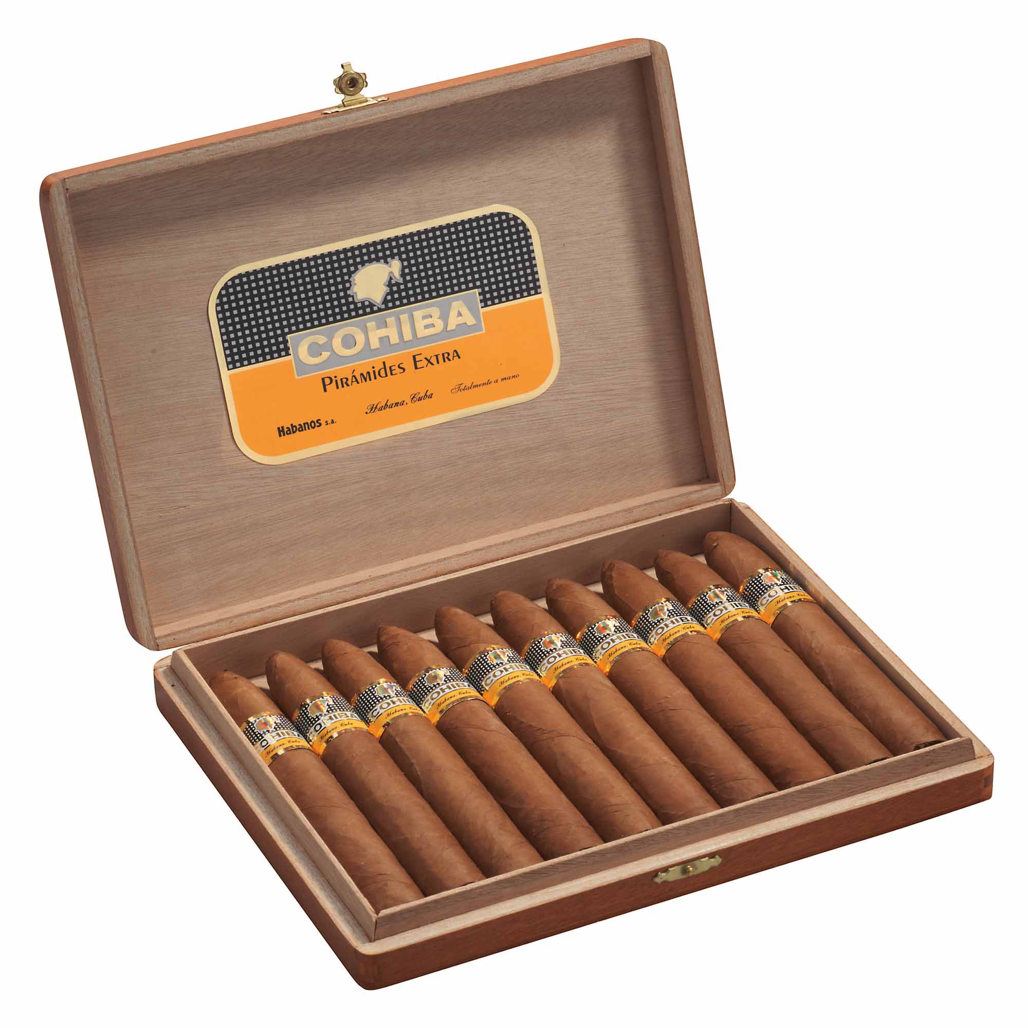 CohibaPiramidesExtra_10 Cigares Cohiba Panetelas