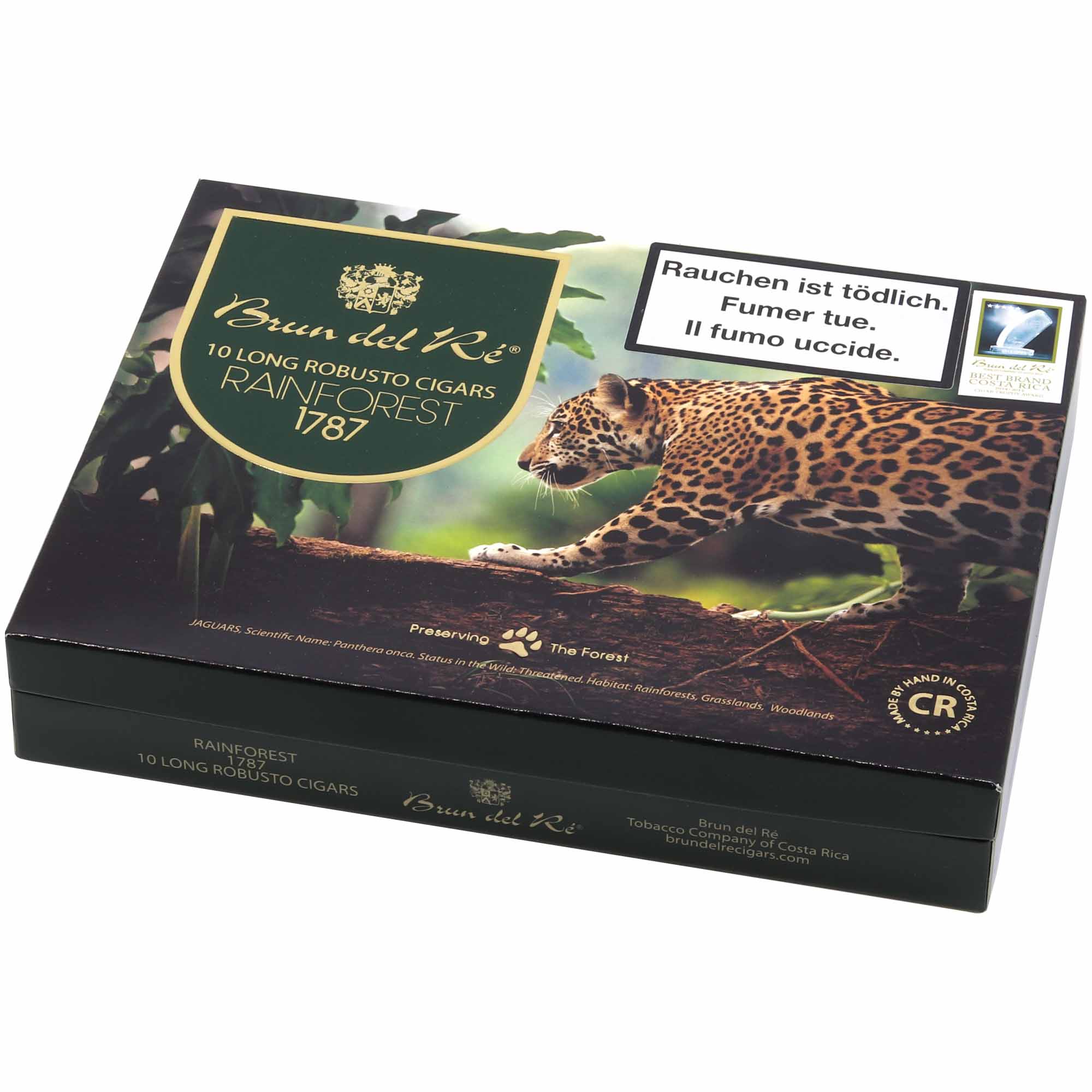 bdl-1787-rainforest-robusto-10s Brun del Ré 1787 Rainforest Jaguar Long Robusto