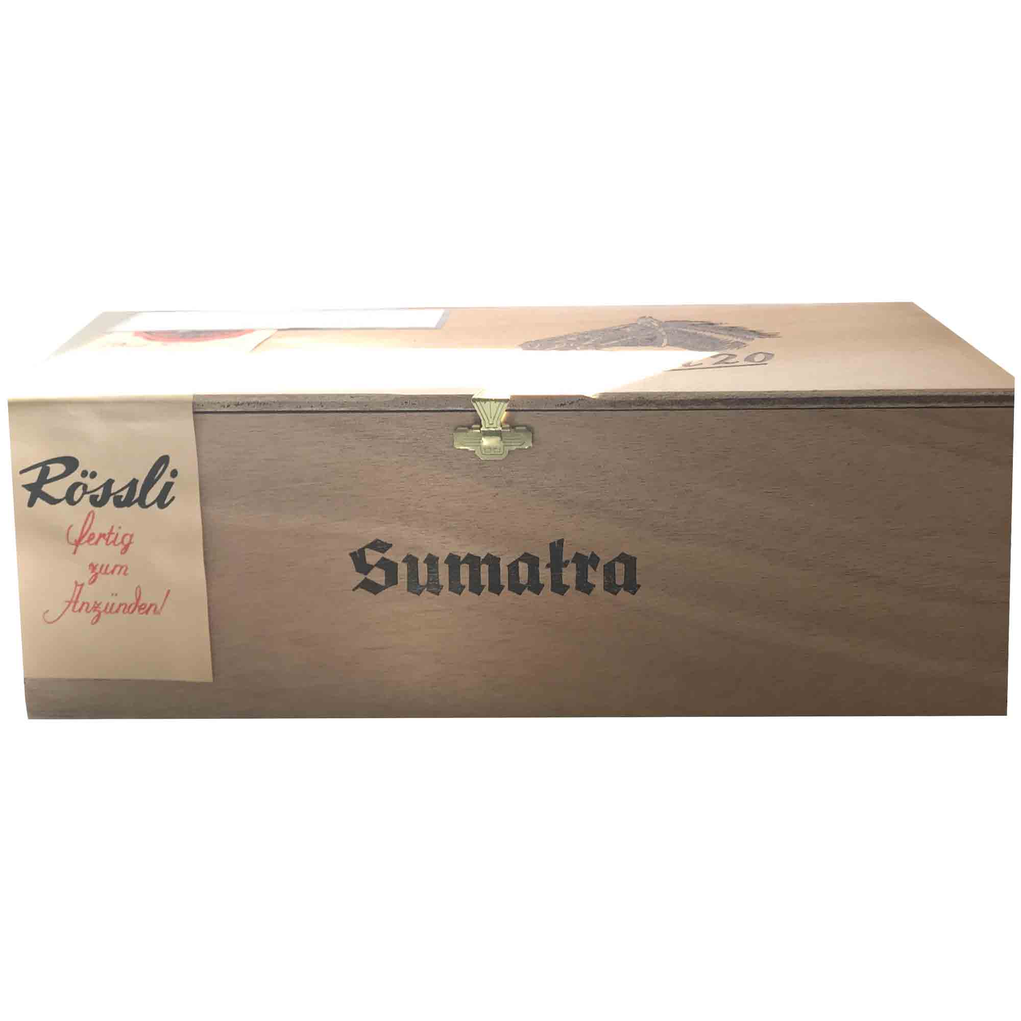 Rössli 20 Sumatra in legno, scatola da 100 pezzi Rössli 20 Sumatra in legno, scatola da 100 pezzi