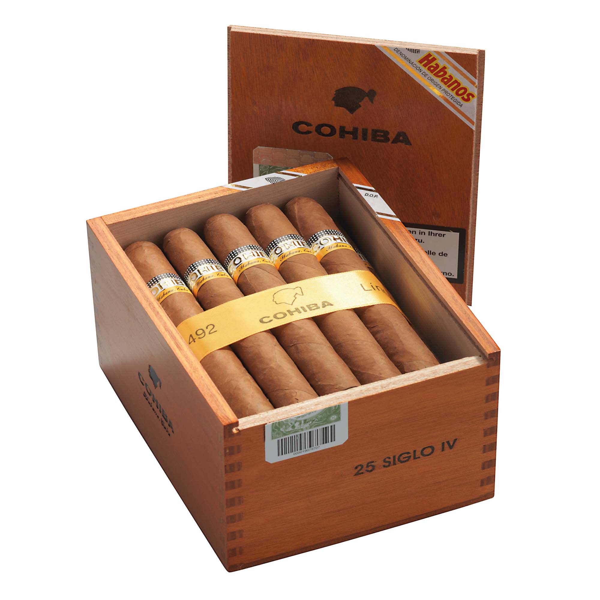 CohibaSigloIV_25 Cigares Cohiba Linea 1492 Siglo IV