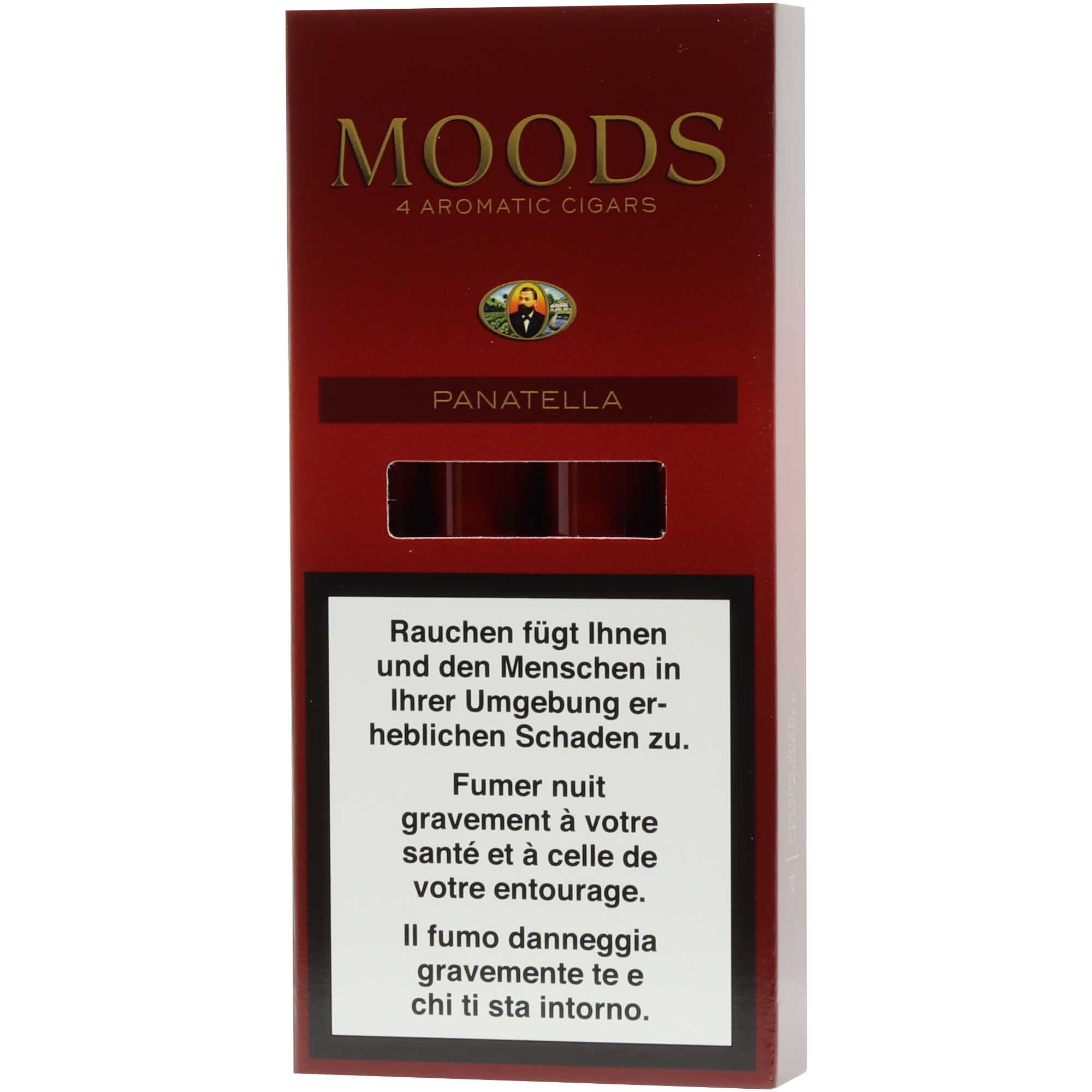 moodsaromaticpanatellatubos4pack Dannemann Moods Panatella Tubos confezione da 4 pezzi