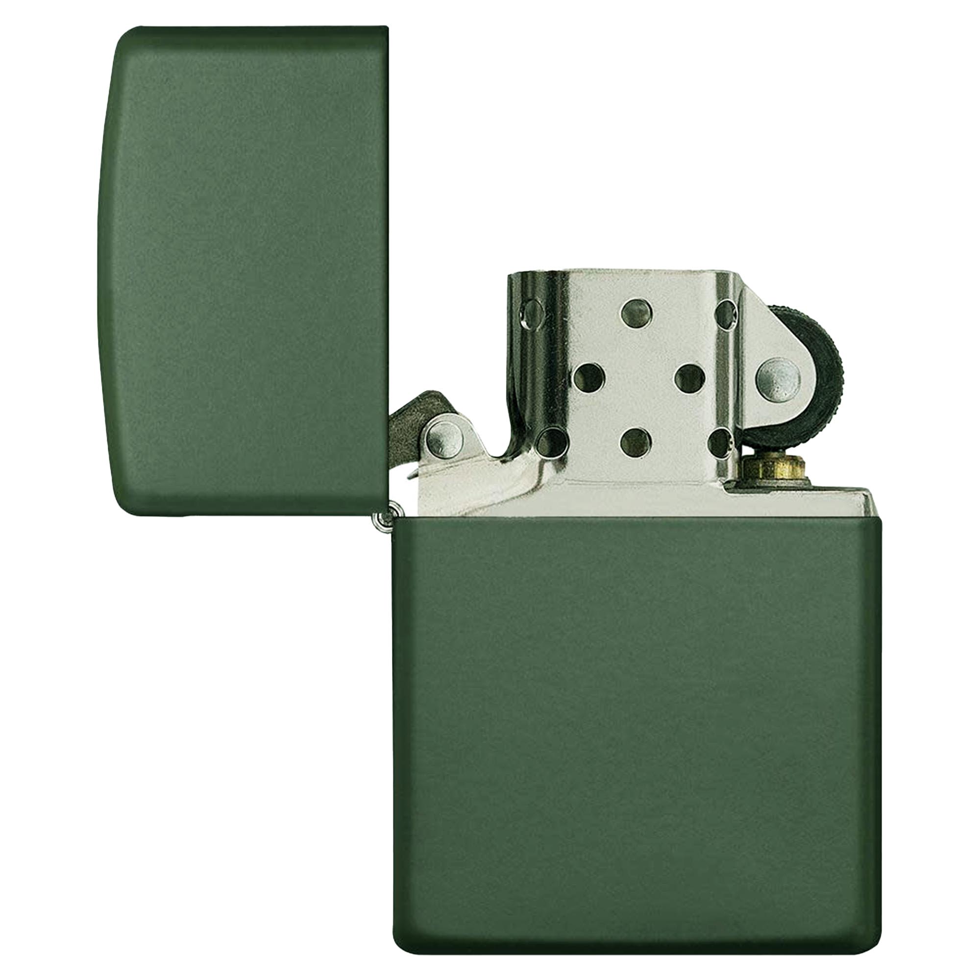 Zippo_Classic_Green_Matte_2 Zippo Lighter Basic Classic Green Matte