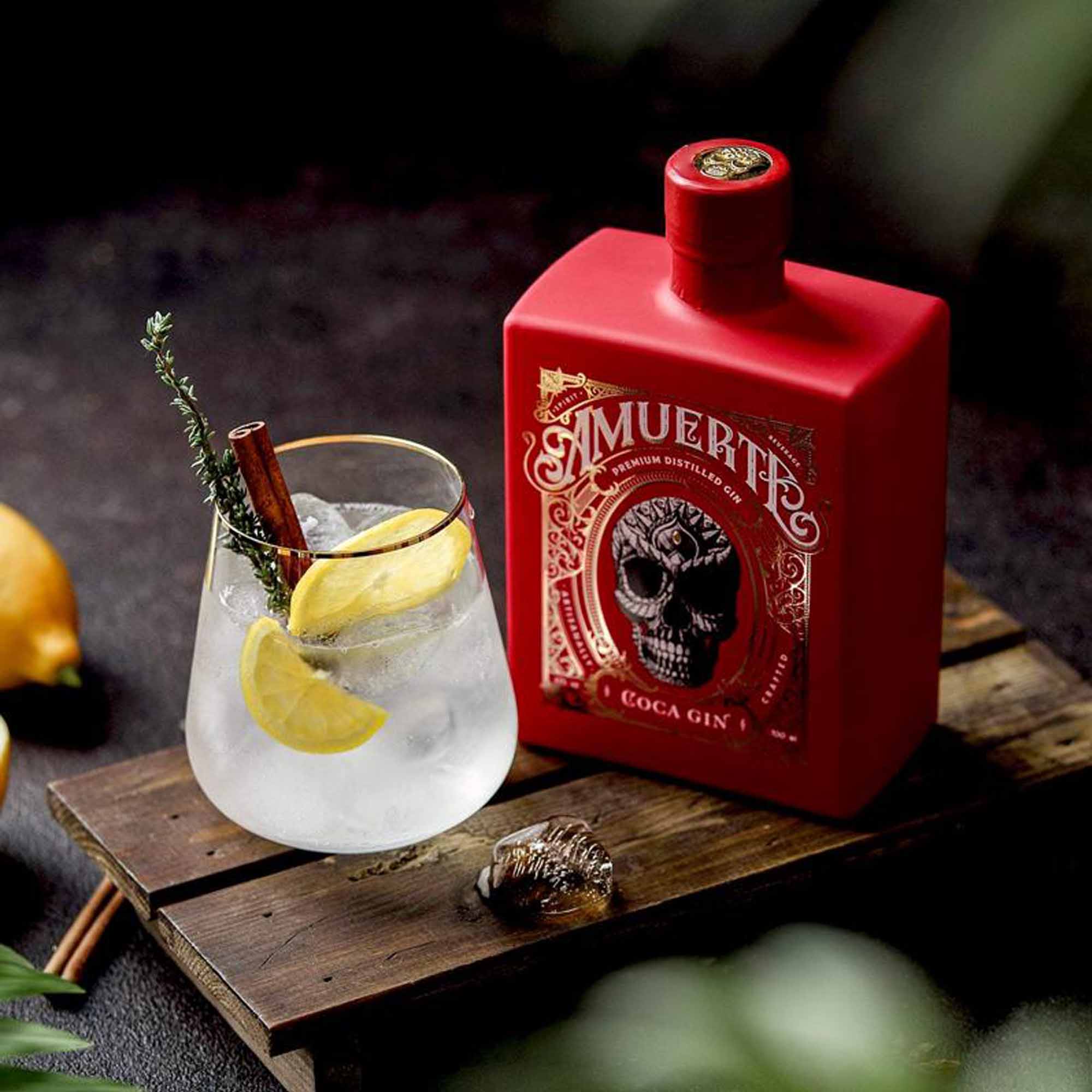 amuerte-coca-gin-03 Amuerte Coca Leaf Gin Edizione Rossa 70cl