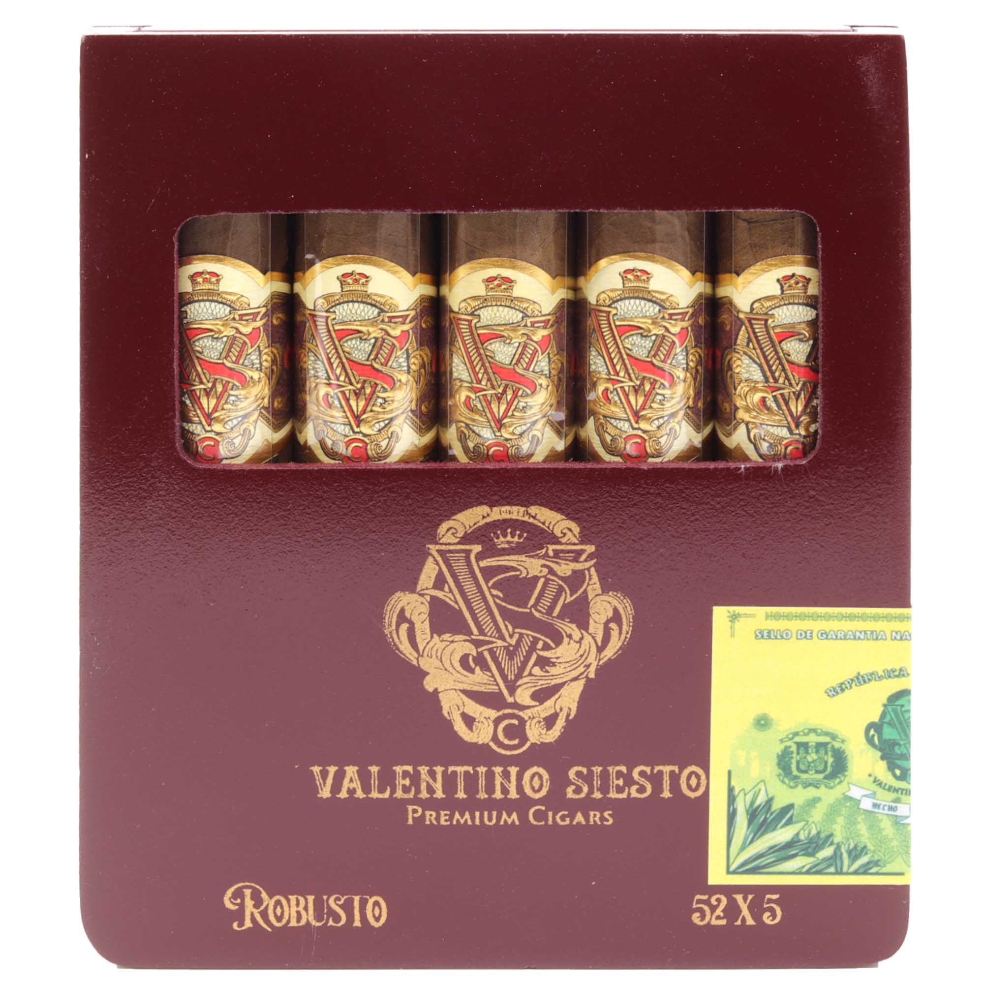 Valentino-Siesto-Travel-Box-Con-Robusto Valentino Siesto Travel Box Natural Robusto