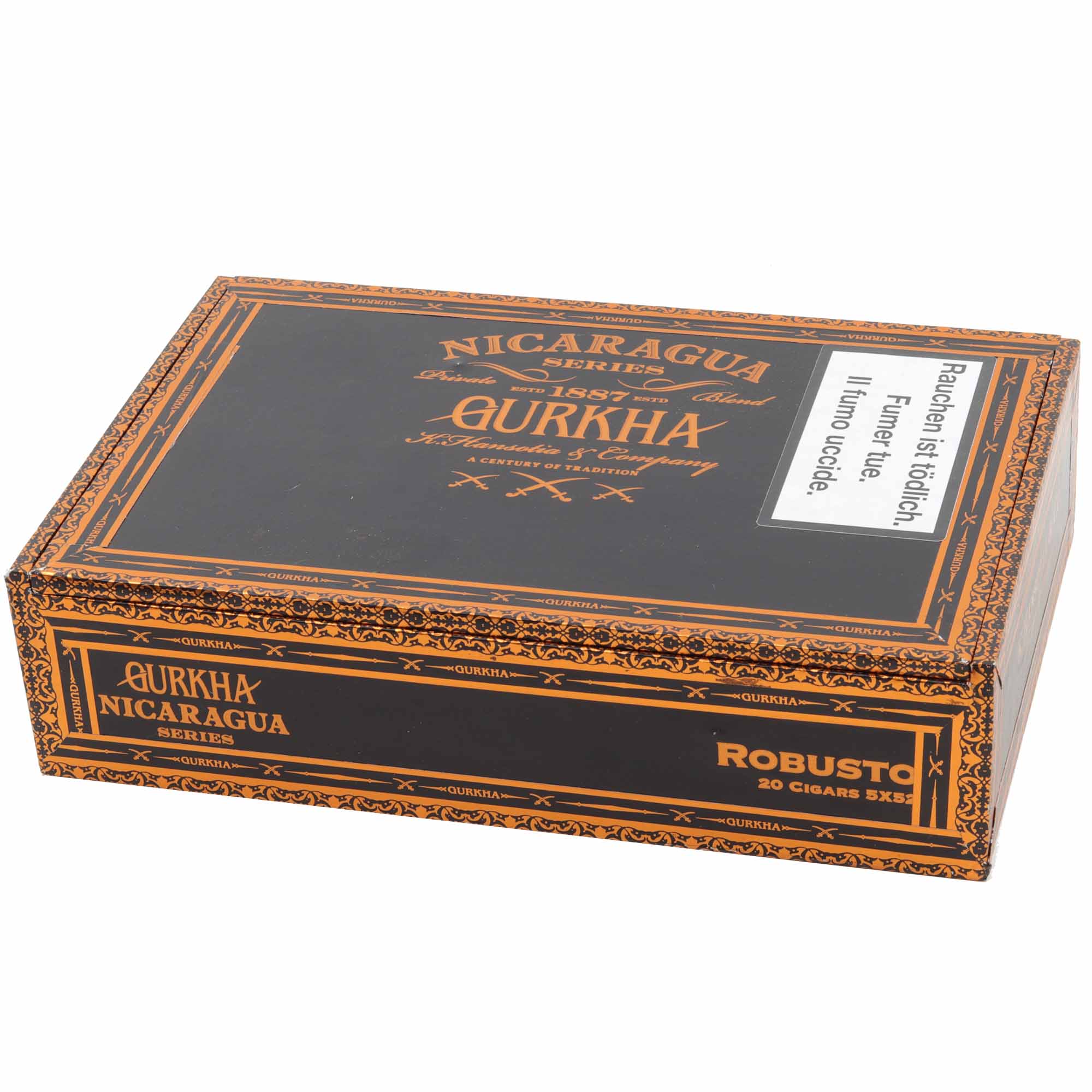 gurkha-nicaragua-series-robusto-20-boîtes Gurkha Nicaragua Series Robusto
