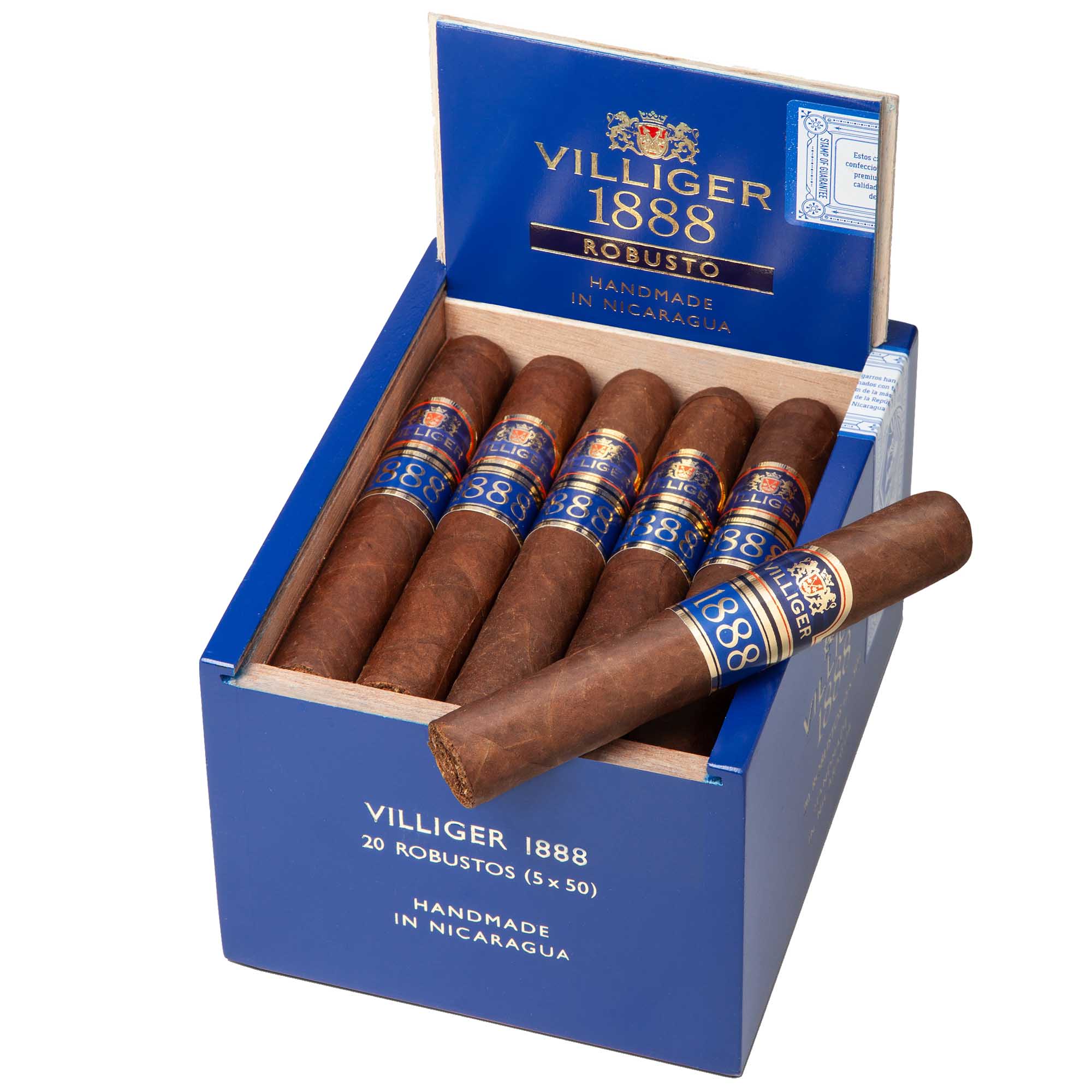 villiger-18888-nic-robusto caisse Villiger 1888 Nicaragua Robusto