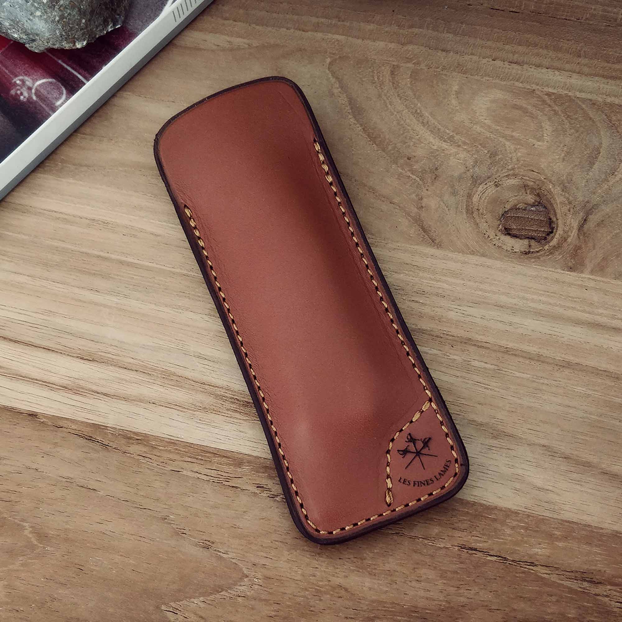 Les Fines Lames étui en cuir pour Le Petit couteau "Natural Tan
