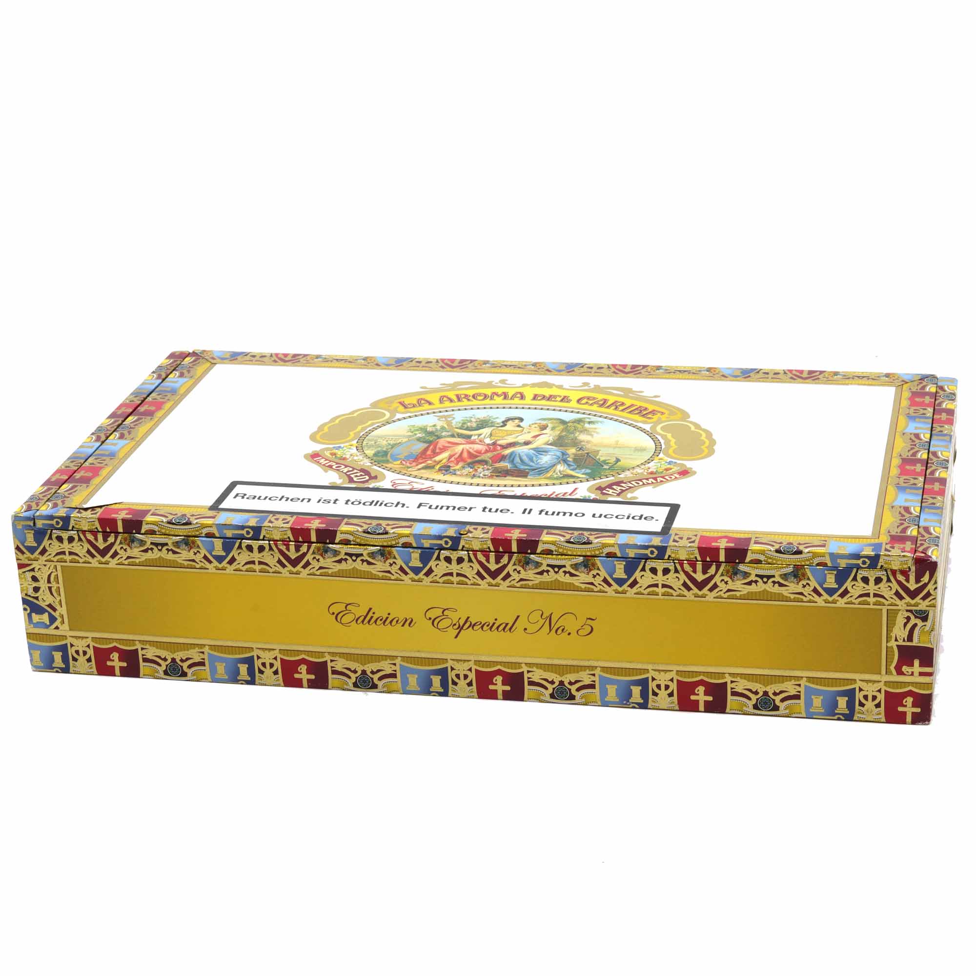 la_arome_del_caribe_no5_box-new La Aroma del Caribe Edition Especial No. 5 (Belicoso)