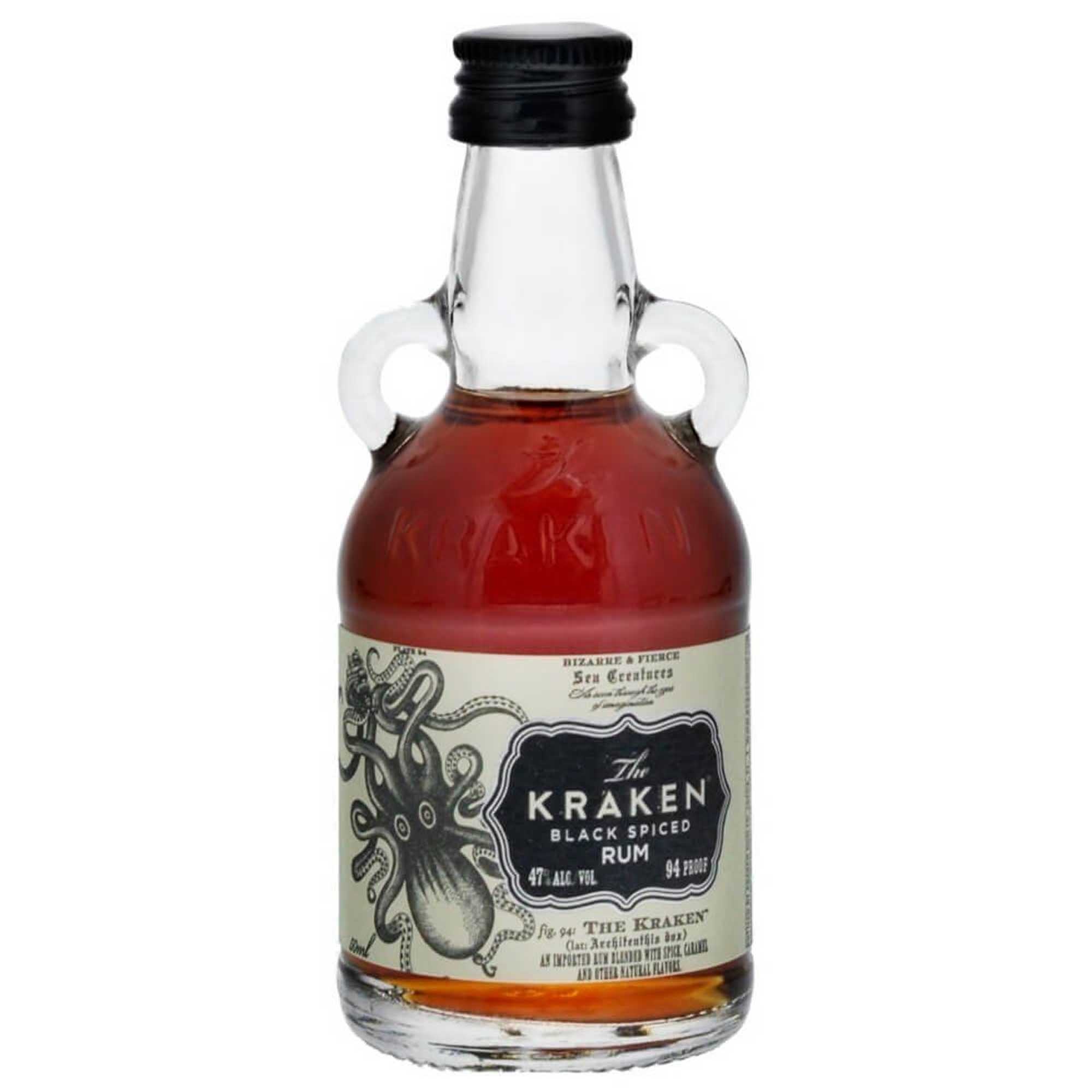 krakenblackspicedrum5cl Kraken Black Spiced Mini Rum 5cl